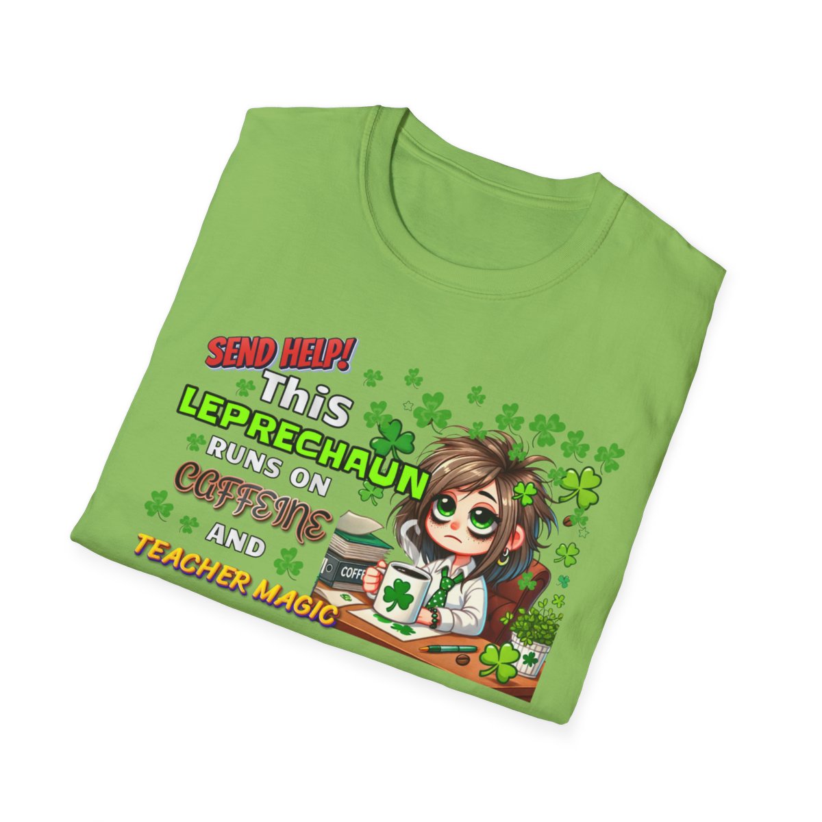 Whimsical Personalized St. Patrick's Day Unisex Tee, Teacher Gift, Funny Leprechaun Shirt