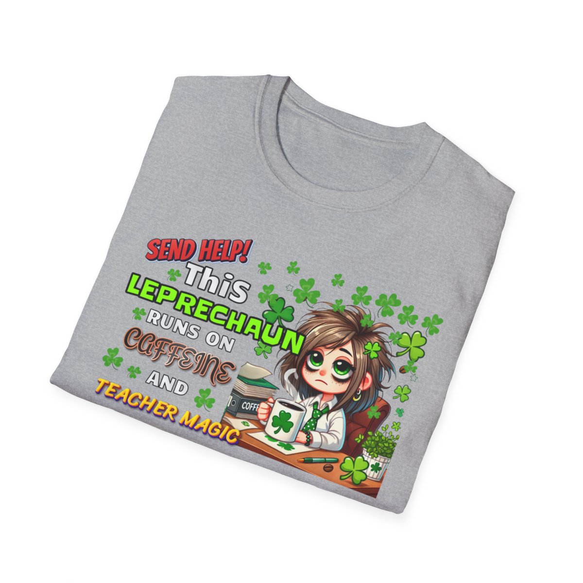 Whimsical Personalized St. Patrick's Day Unisex Tee, Teacher Gift, Funny Leprechaun Shirt