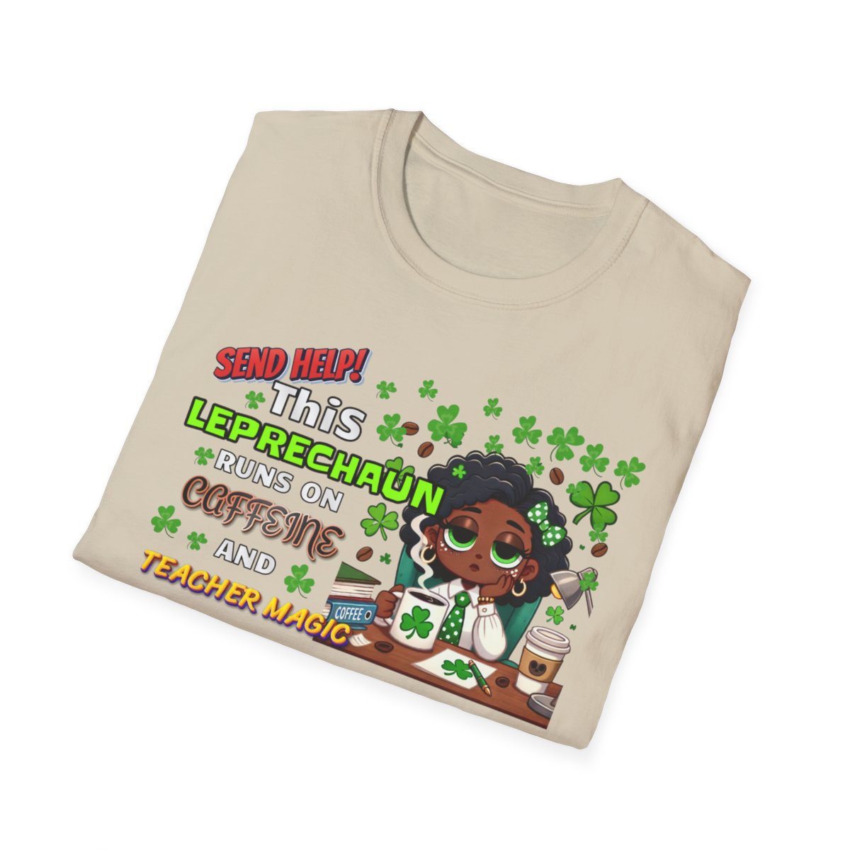 Whimsical Personalized St. Patrick's Day Unisex Tee, Teacher Gift, Funny Leprechaun Shirt