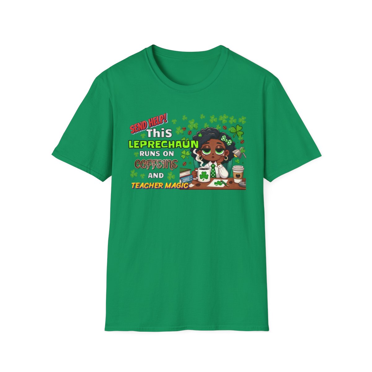 Whimsical Personalized St. Patrick's Day Unisex Tee, Teacher Gift, Funny Leprechaun Shirt