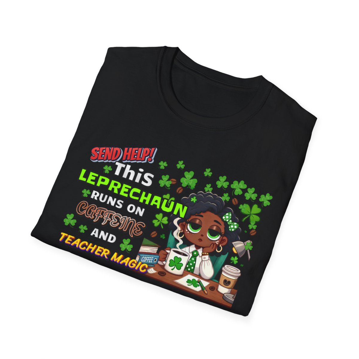 Whimsical Personalized St. Patrick's Day Unisex Tee, Teacher Gift, Funny Leprechaun Shirt