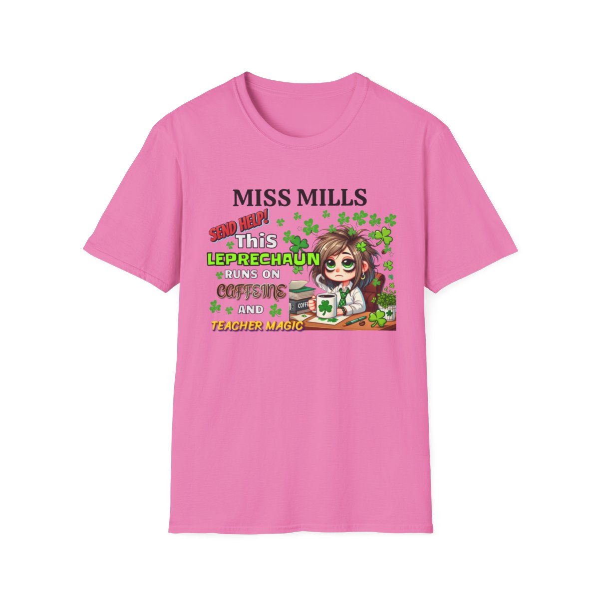 Whimsical Personalized St. Patrick's Day Unisex Tee, Teacher Gift, Funny Leprechaun Shirt