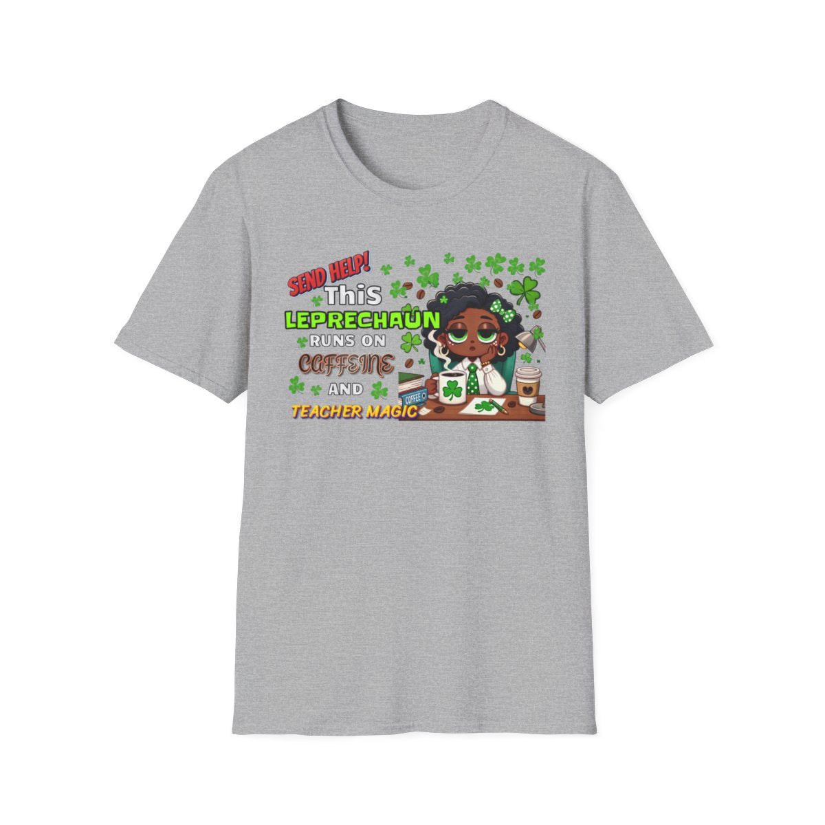 Whimsical Personalized St. Patrick's Day Unisex Tee, Teacher Gift, Funny Leprechaun Shirt