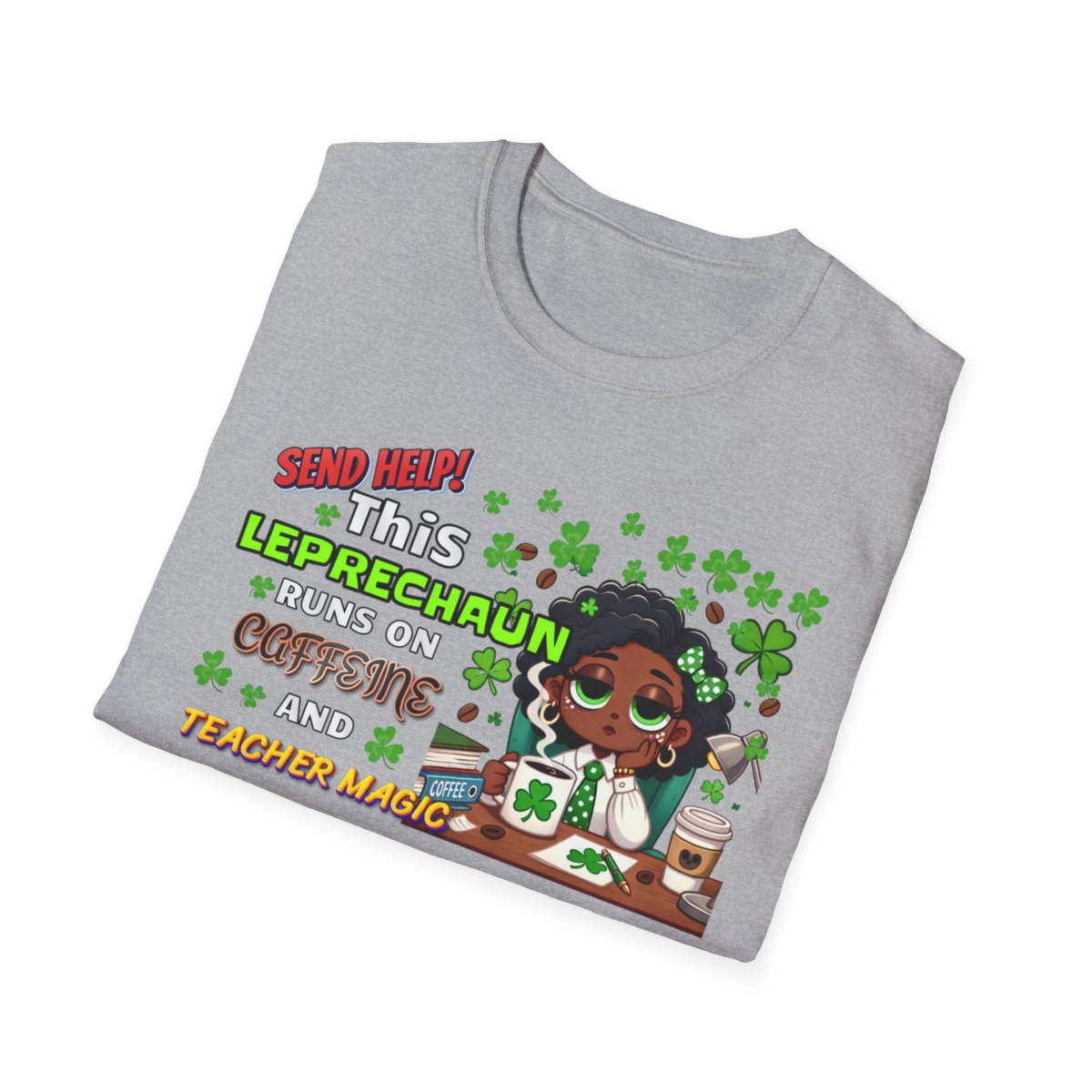 Whimsical Personalized St. Patrick's Day Unisex Tee, Teacher Gift, Funny Leprechaun Shirt
