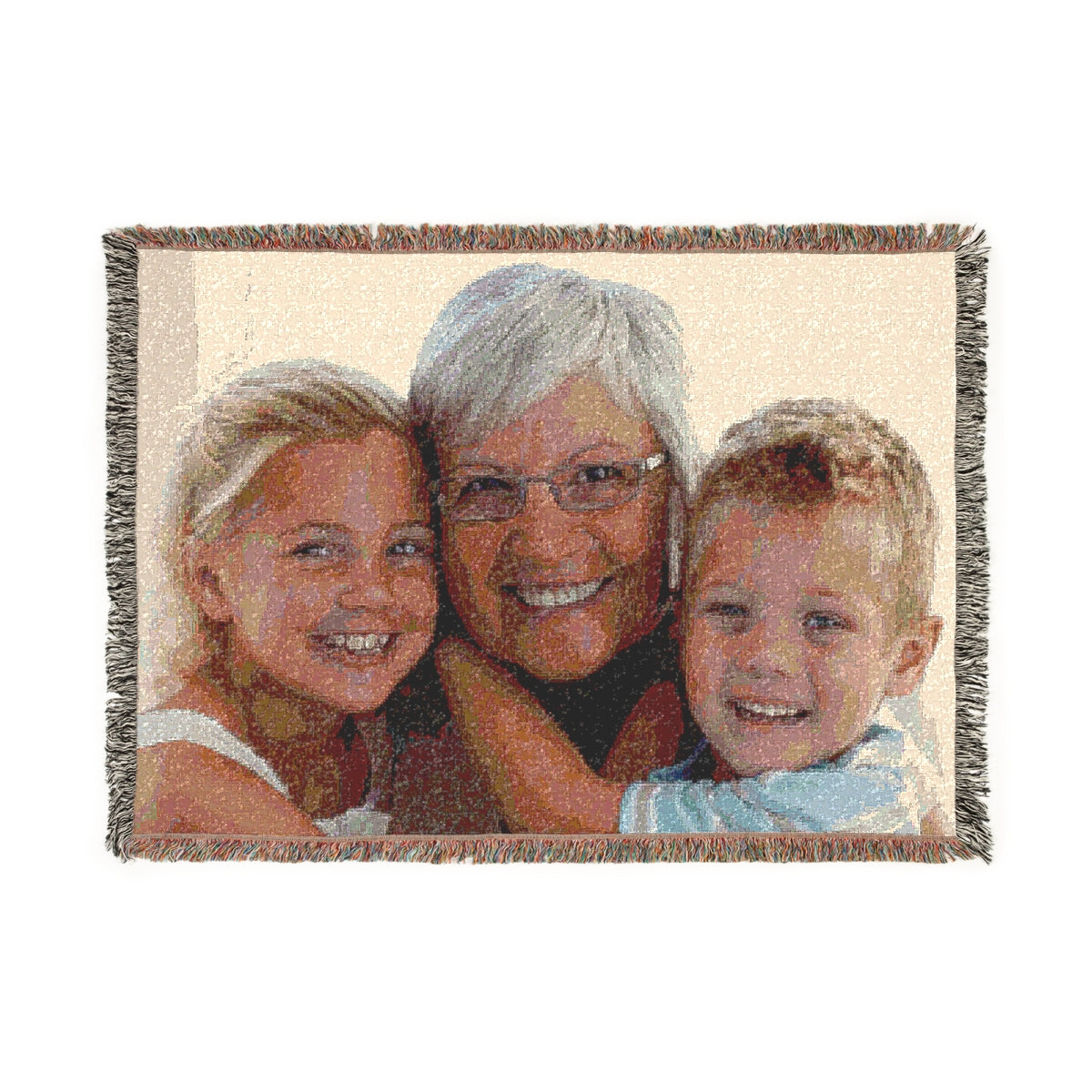 Woven Personalized/Customized Blanket for a Mother's Day, Father's Day, Anniversary, Wedding, etc. Gift
