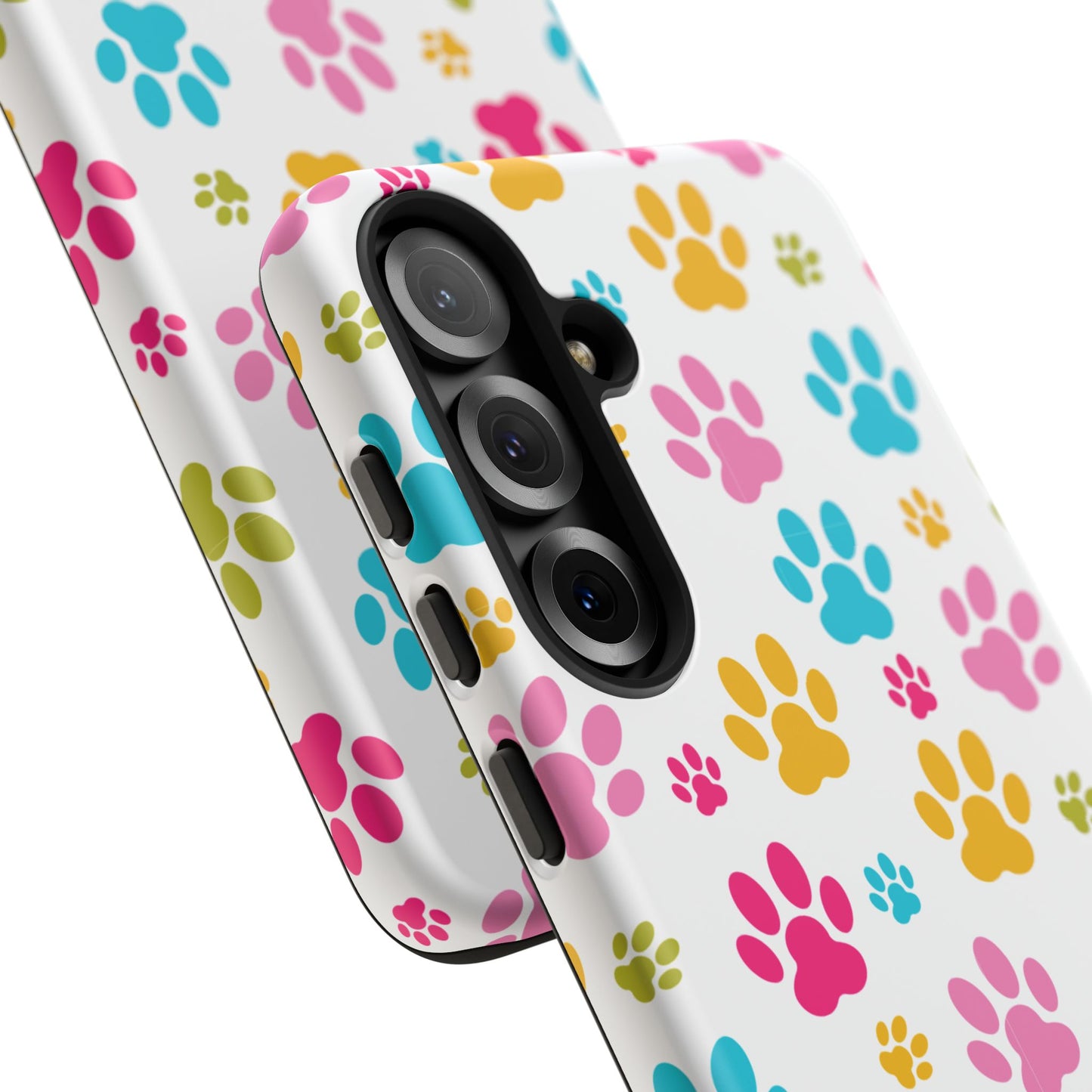Colorful Pet Paw Print Phone Case for Dog Loves for Samsung