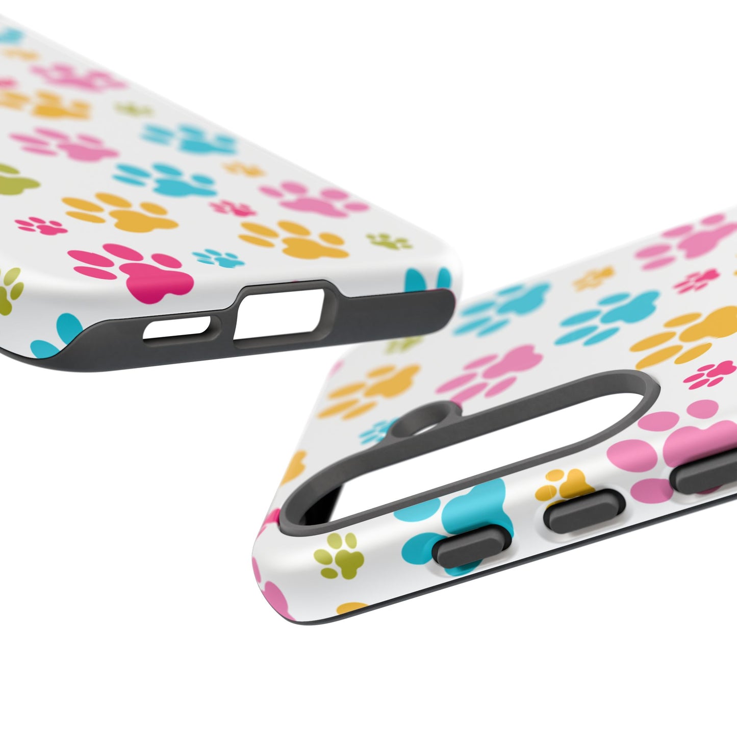 Colorful Pet Paw Print Phone Case for Dog Loves for Samsung