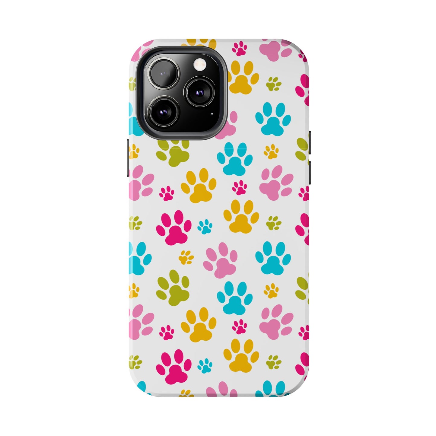 Colorful Pet Paw Print Tough Phone Case for Dog Loves for Iphone