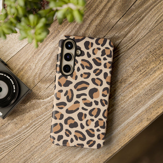 Leopard Print Tough Phone  Case for Samsung