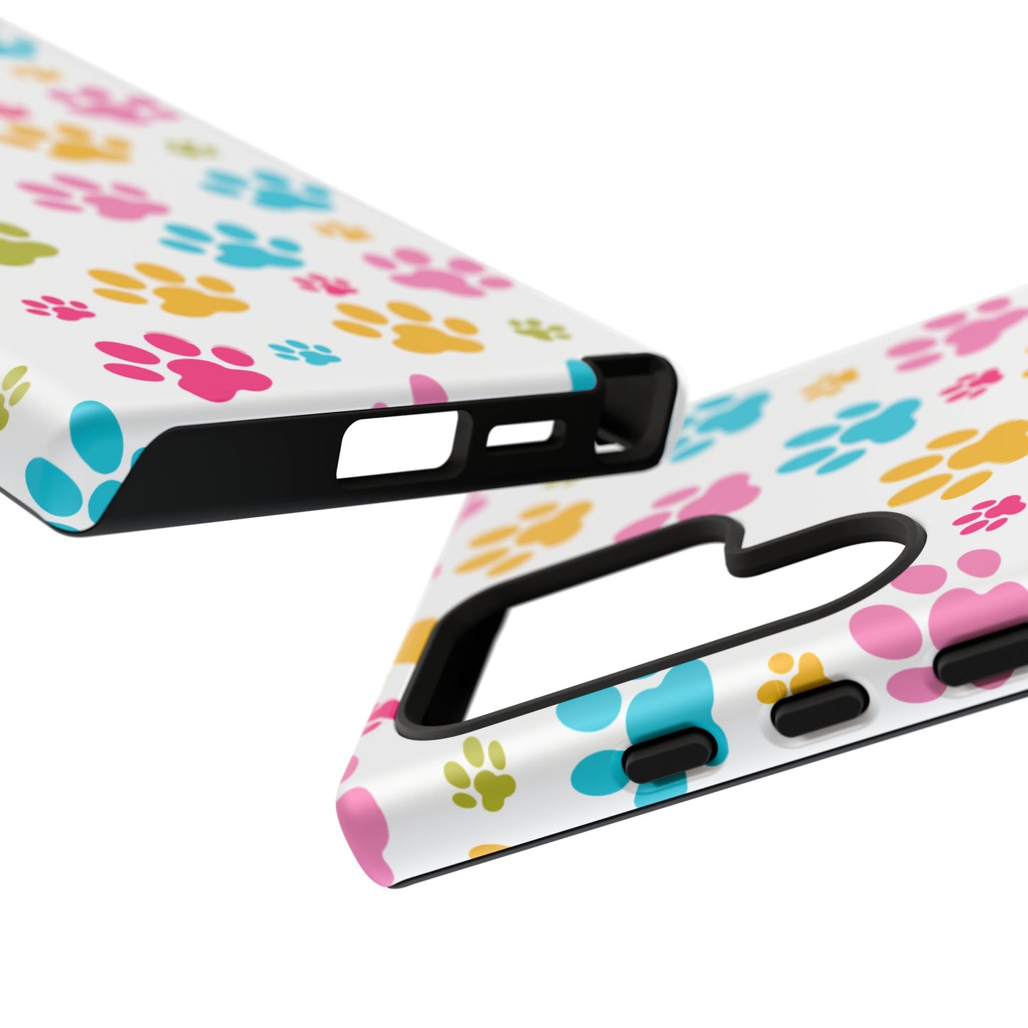 Colorful Pet Paw Print Phone Case for Dog Loves for Samsung