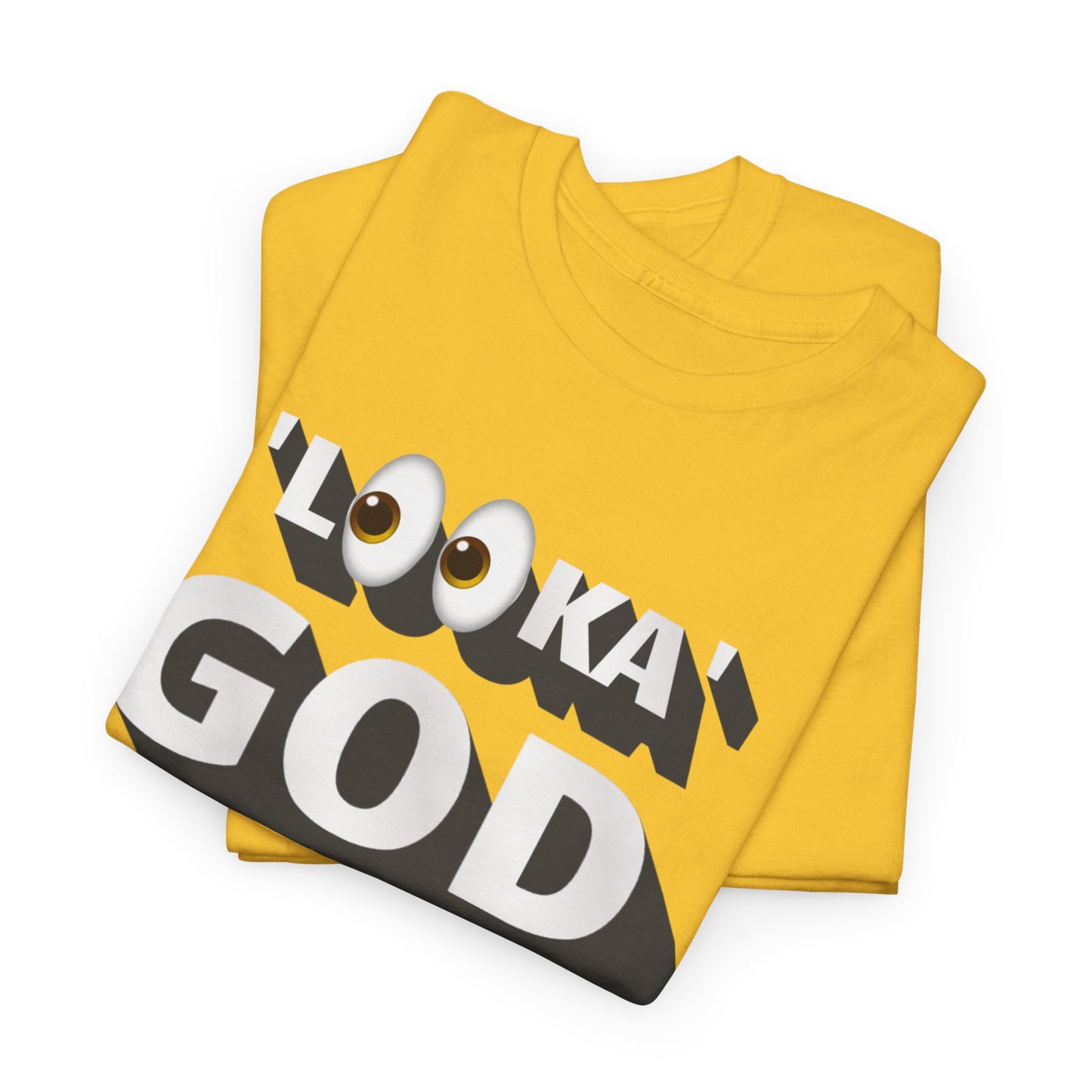 "Looka God" Unisex Cotton Tee - Stylish Faith Statement