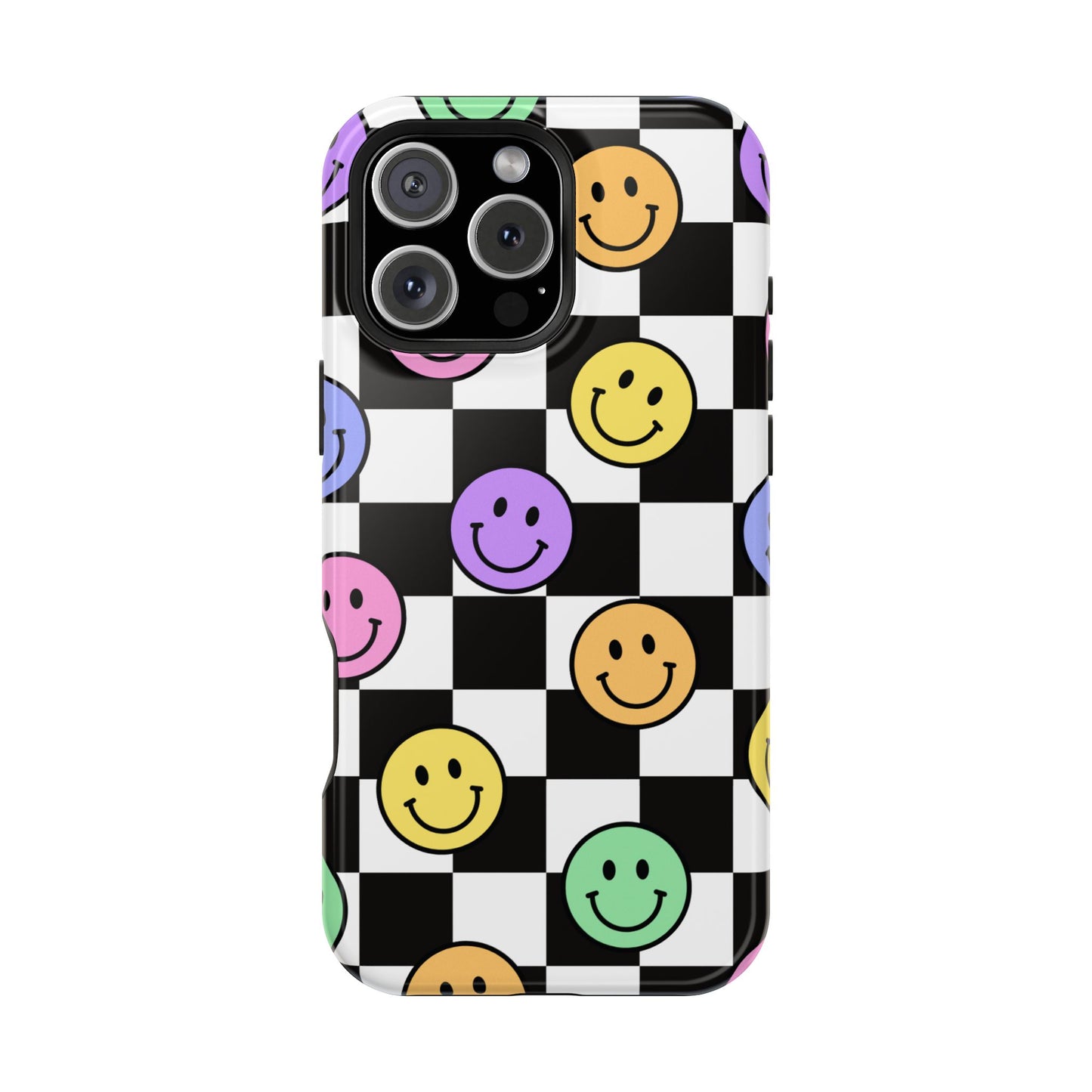 Colorful Smiley Face Phone Cases, Fun Magnetic Tough Cases, Cute Gifts for Teens and Kids, Trendy Accessories for Every Occasion, [...]