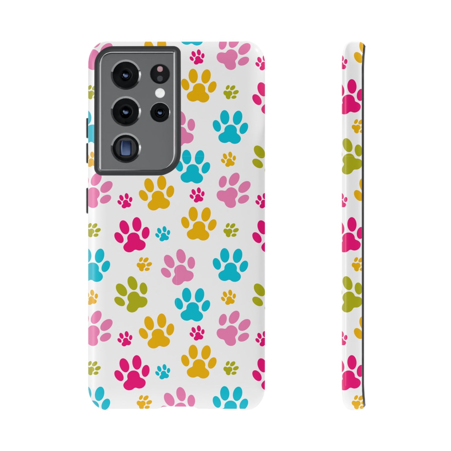 Colorful Pet Paw Print Phone Case for Dog Loves for Samsung