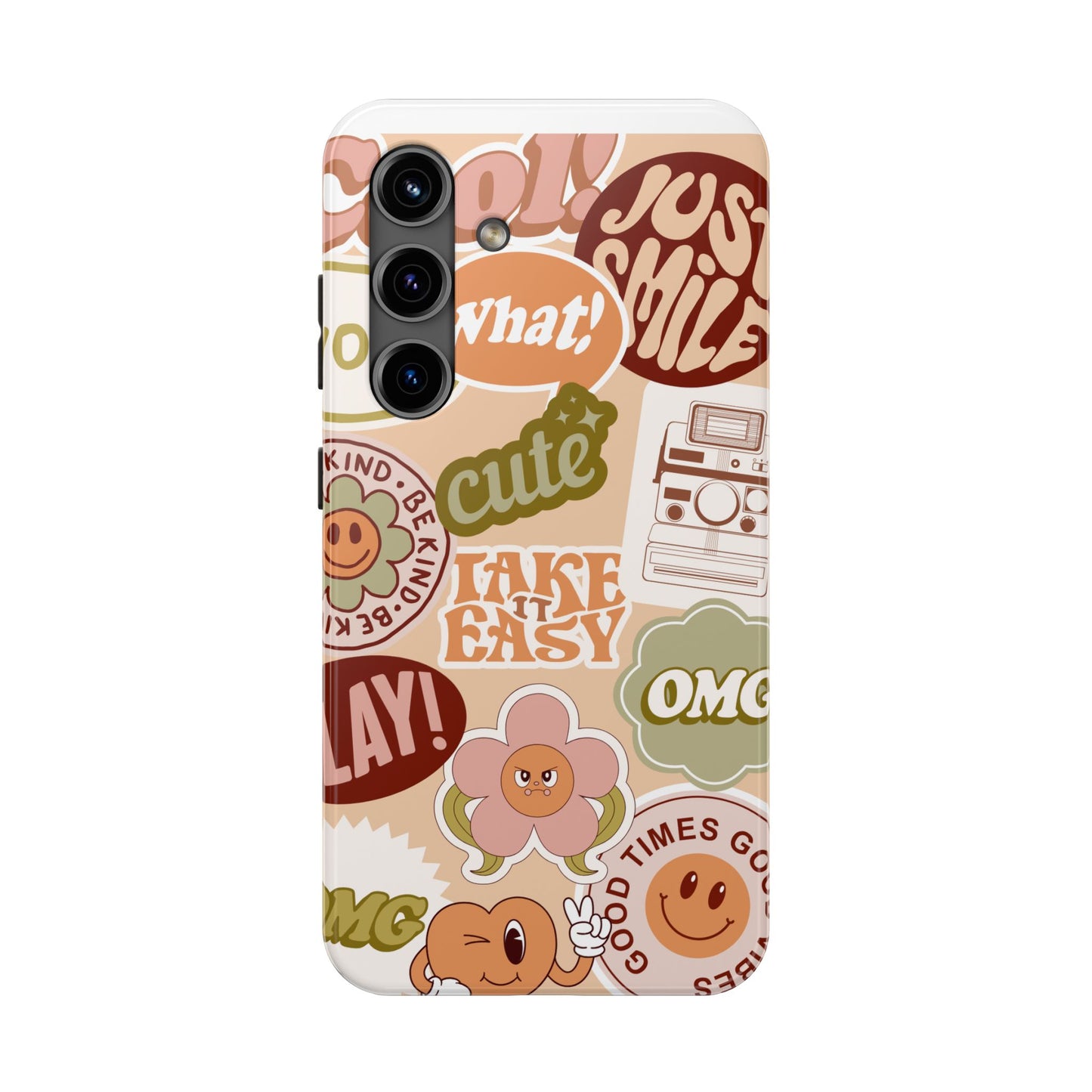 Vibrant, Positive Affirmation Sticker Phone Cases, Cute for Teens, Fun Ideas, Everyday Use