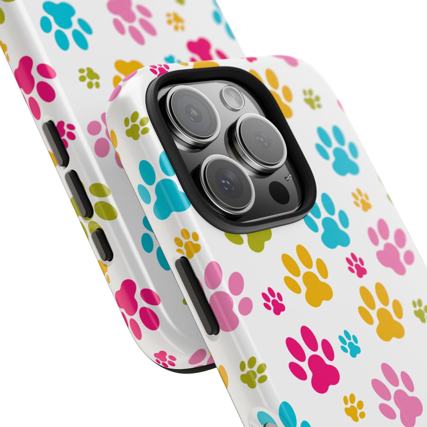 Colorful Pet Paw Print Tough Phone Case for Dog Loves for Iphone