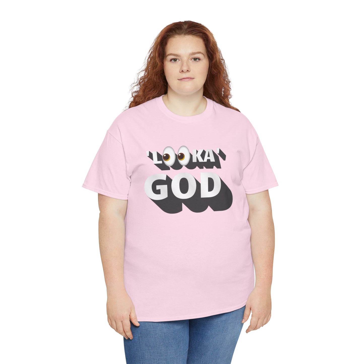 "Looka God" Unisex Cotton Tee - Stylish Faith Statement