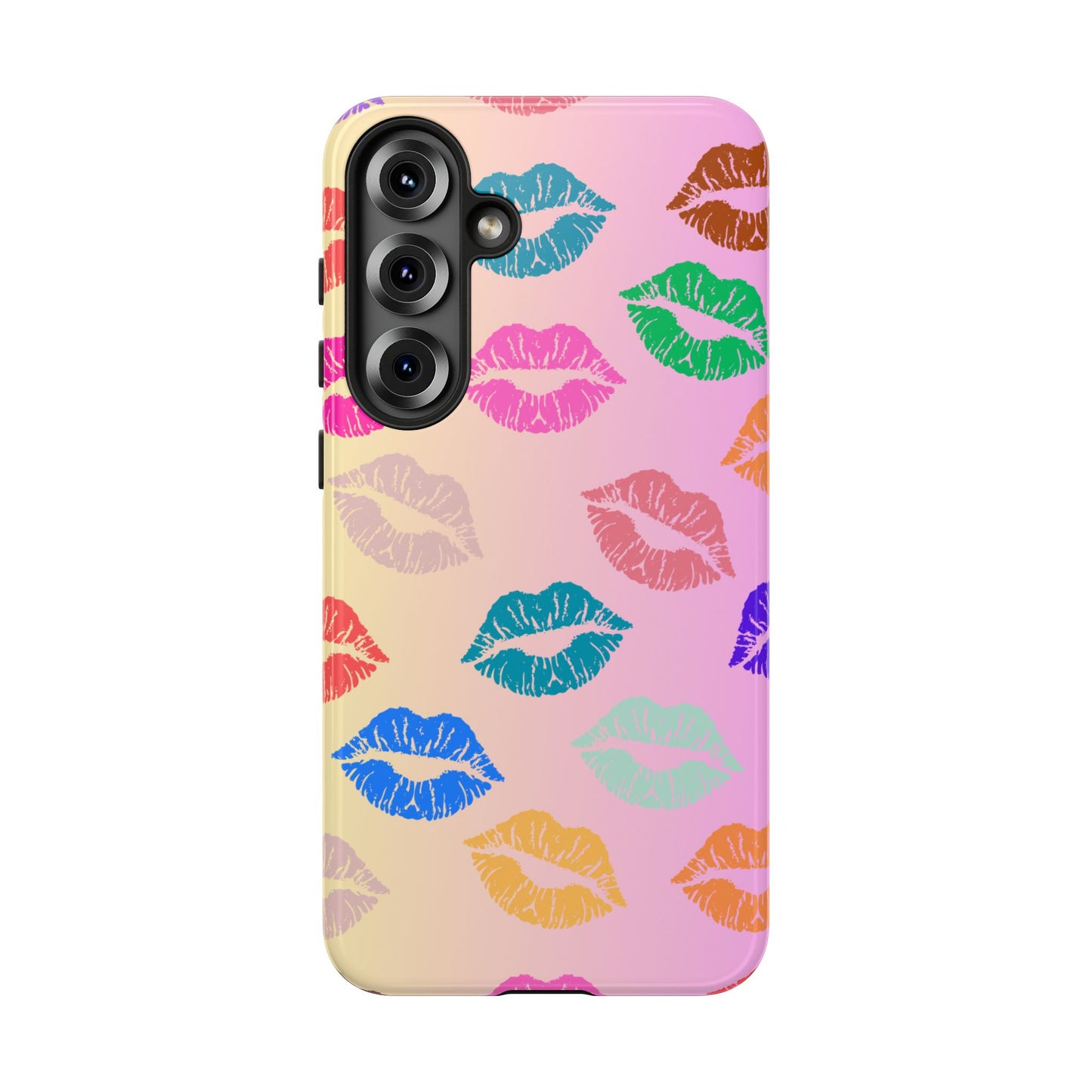 Kiss Print Tough Phone Cases Cute, Durable for Samsung