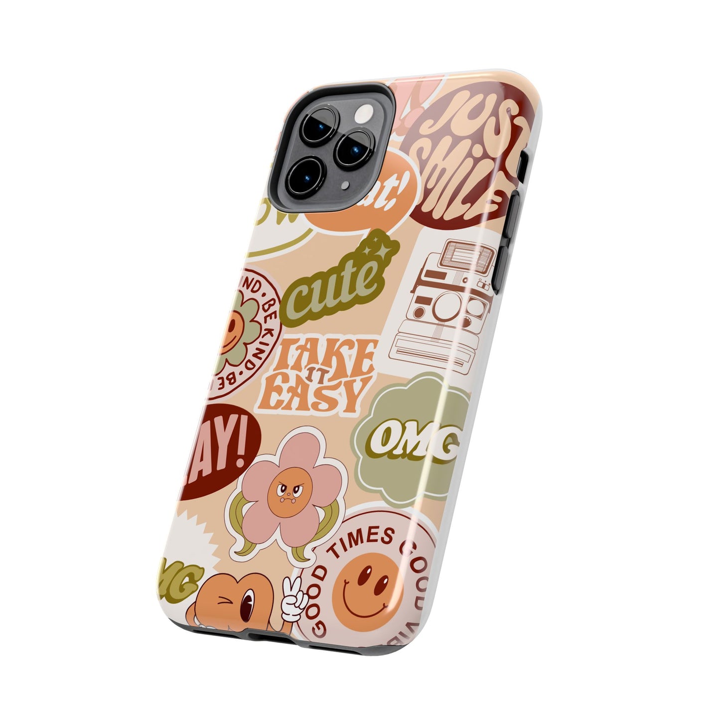 Vibrant, Positive Affirmation Sticker Phone Cases, Cute for Teens, Fun Ideas, Everyday Use