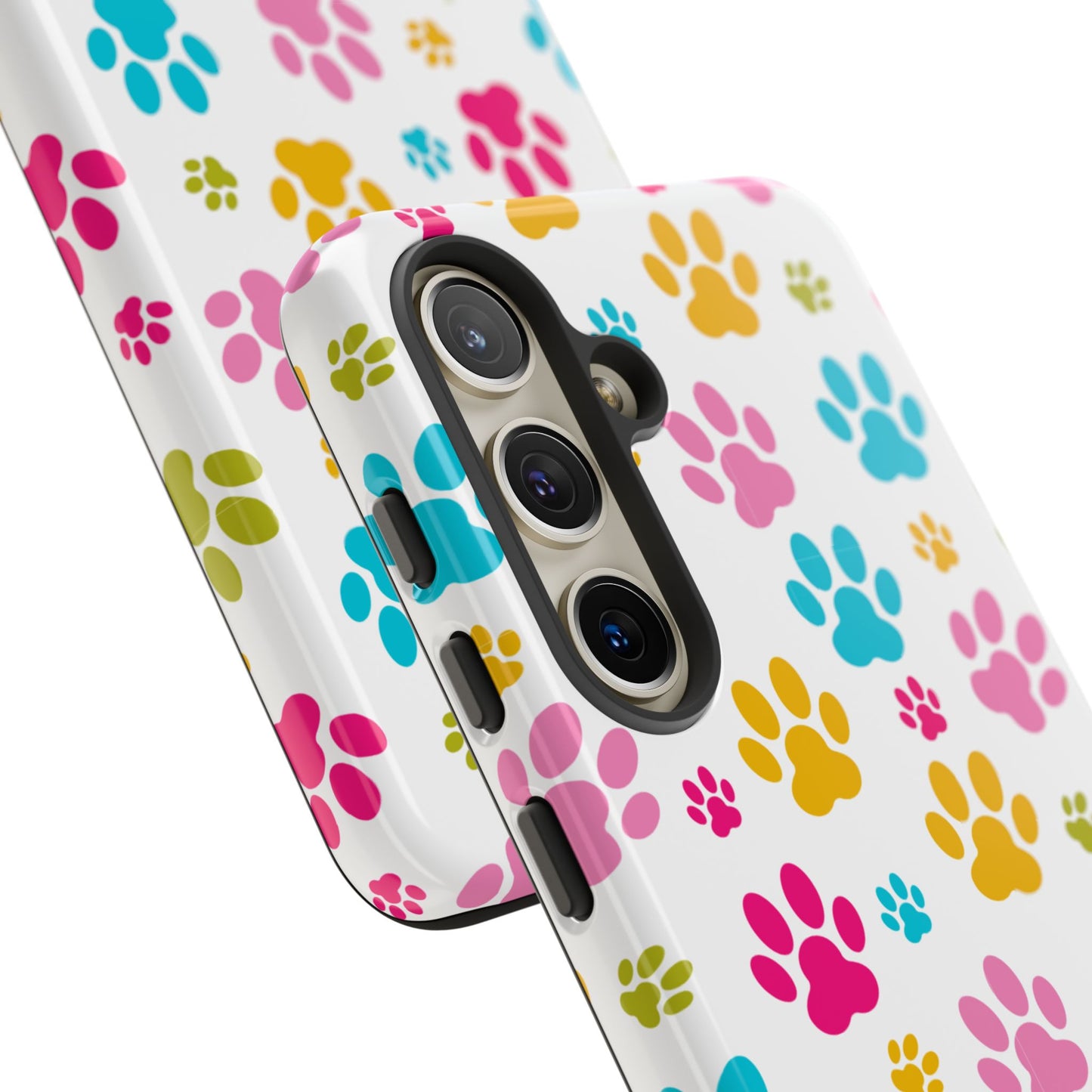 Colorful Pet Paw Print Phone Case for Dog Loves for Samsung