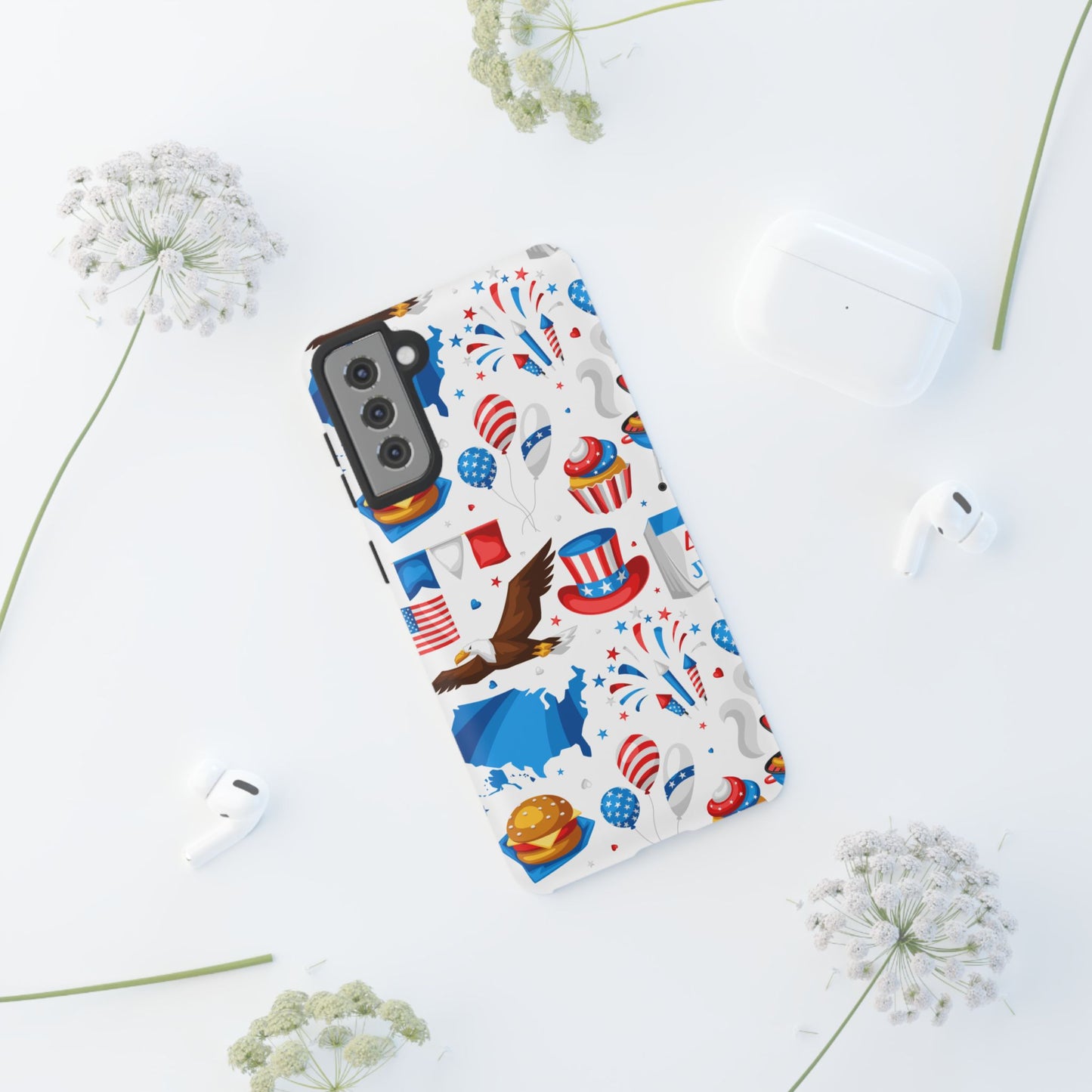 Patriotic  4th of July, Memorial Day, Independence Day Tough Phone Case for Samsung