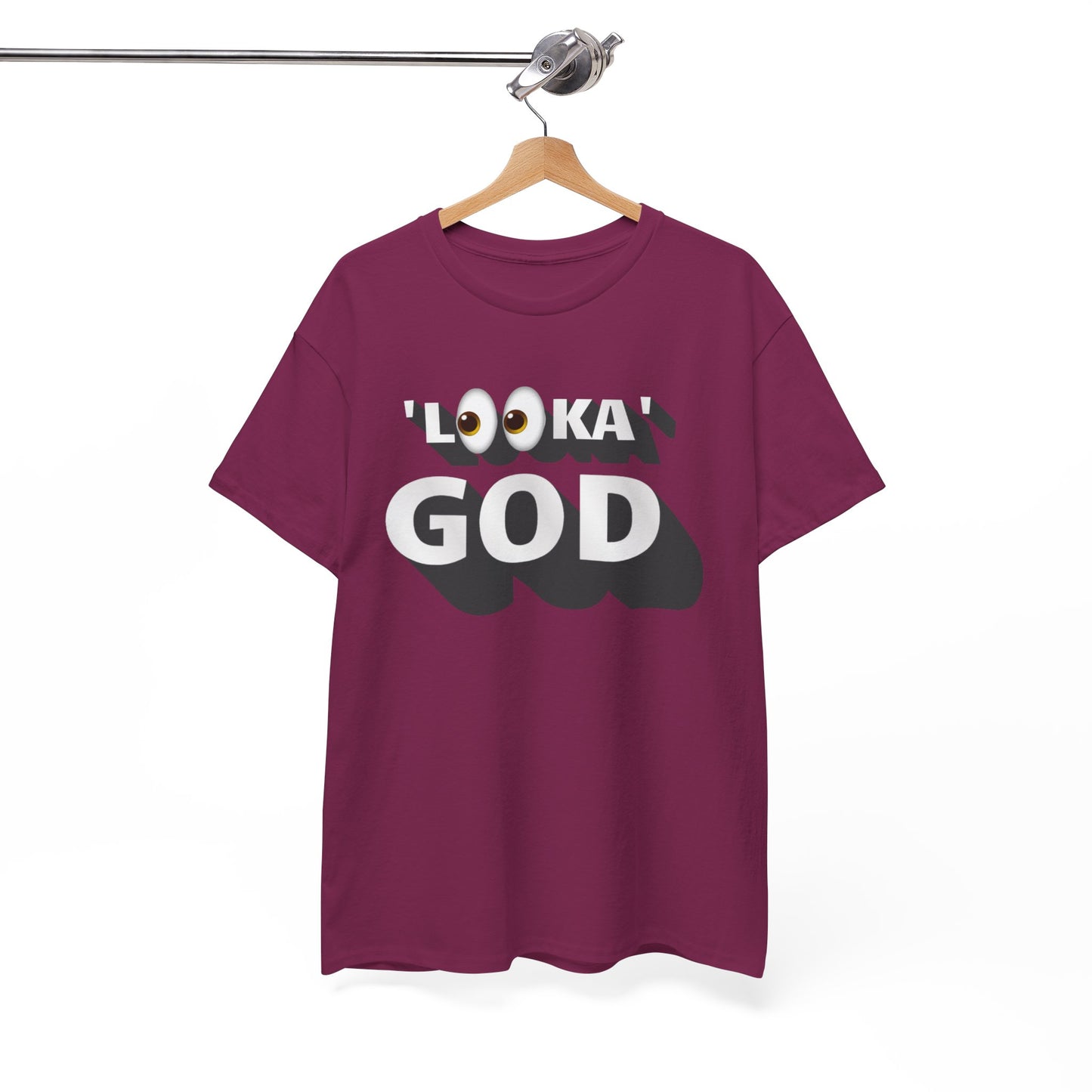"Looka God" Unisex Cotton Tee - Stylish Faith Statement