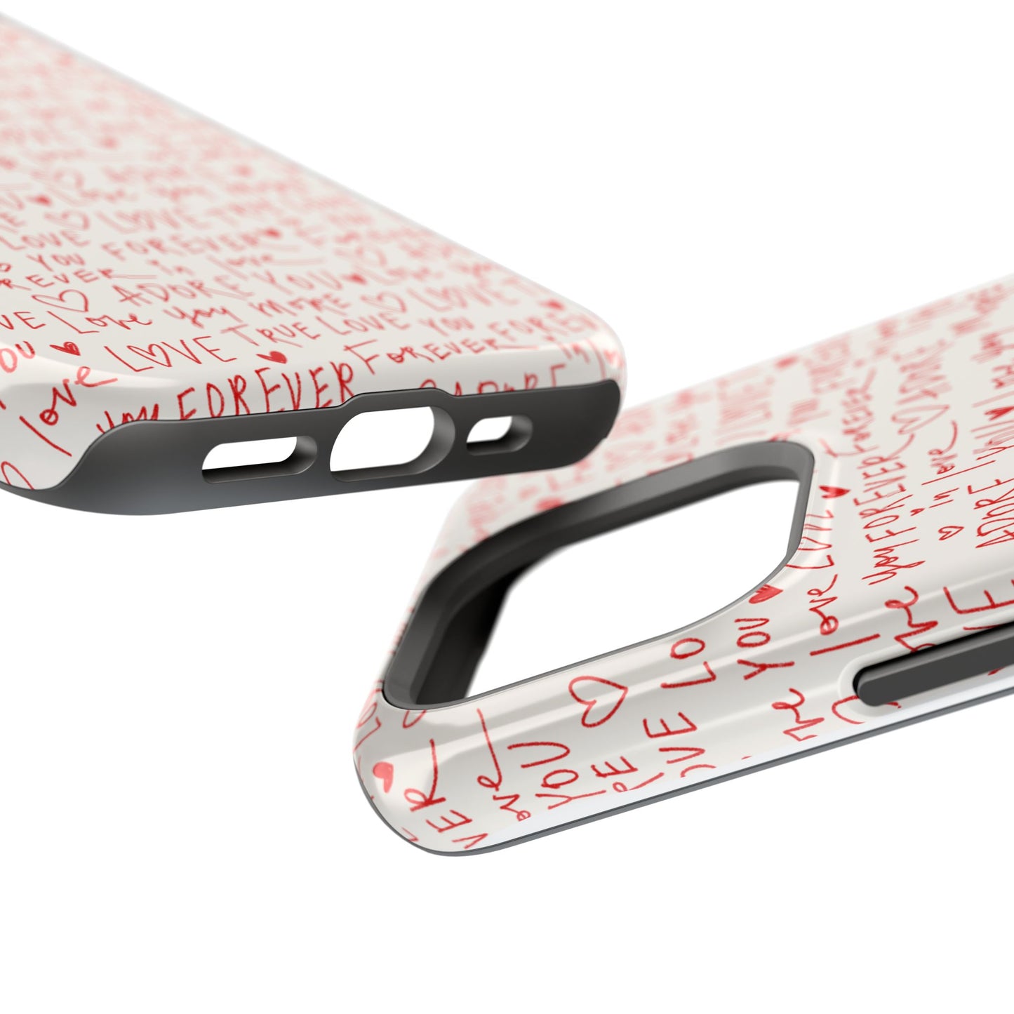 Love Hearts MAGNETIC Tough Case for iPhone,  Cute Heart Design, Adore You Case, True Love Protection