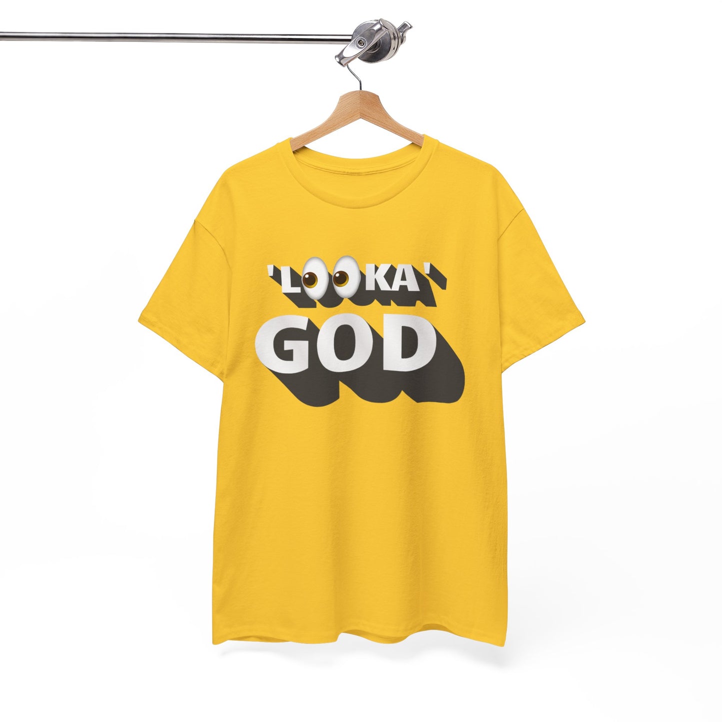 "Looka God" Unisex Cotton Tee - Stylish Faith Statement