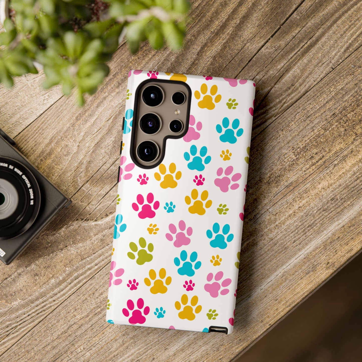 Colorful Pet Paw Print Phone Case for Dog Loves for Samsung