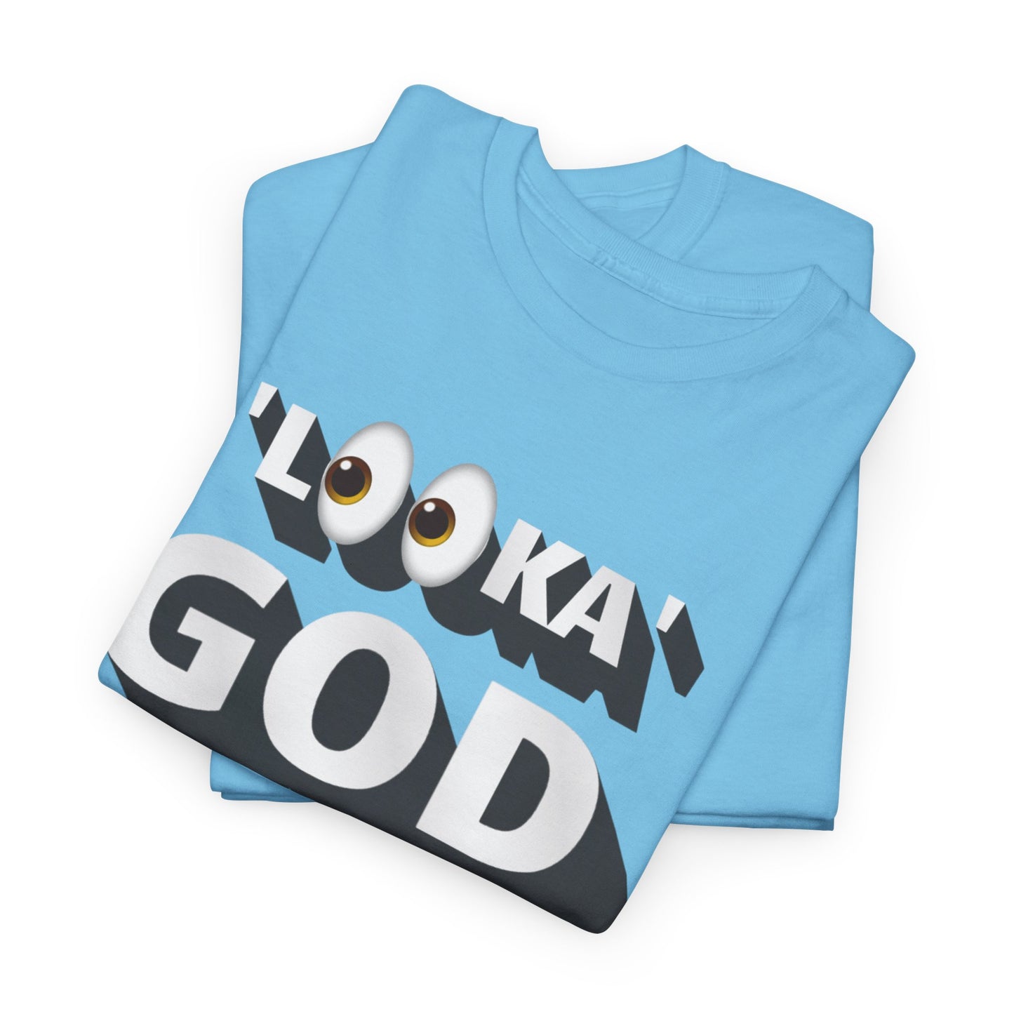 "Looka God" Unisex Cotton Tee - Stylish Faith Statement