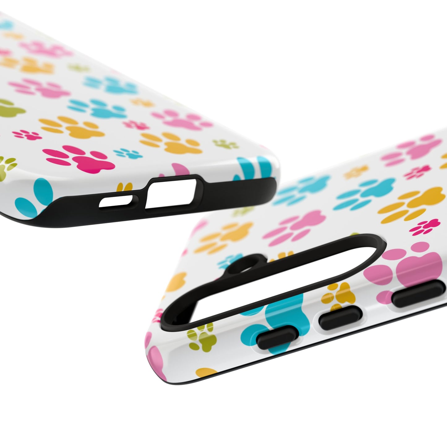 Colorful Pet Paw Print Phone Case for Dog Loves for Samsung