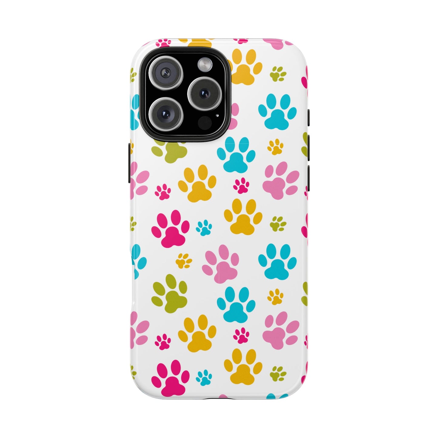 Colorful Pet Paw Print Tough Phone Case for Dog Loves for Iphone