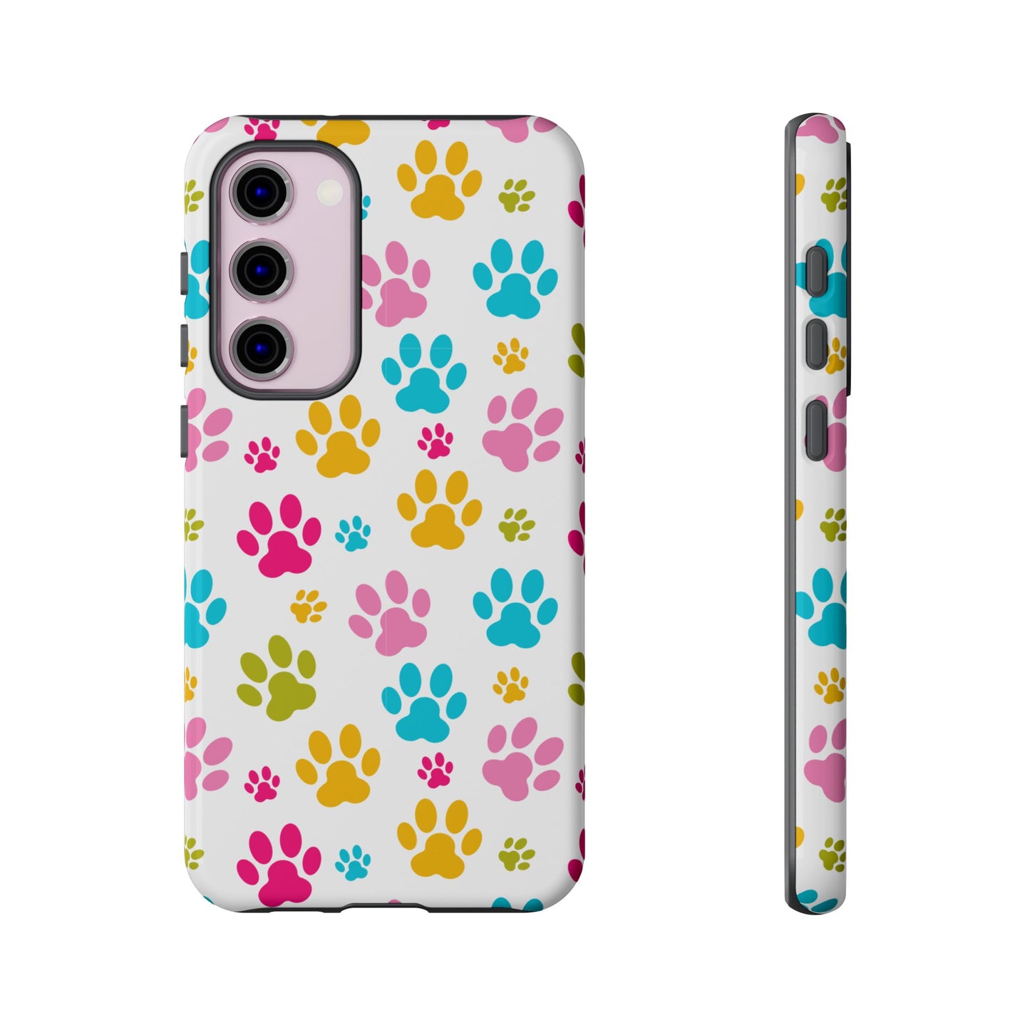 Colorful Pet Paw Print Phone Case for Dog Loves for Samsung