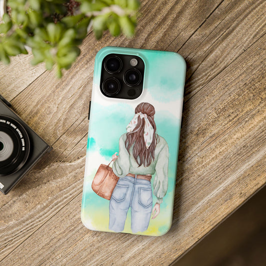 Whimsical Woman Tough Phone Case