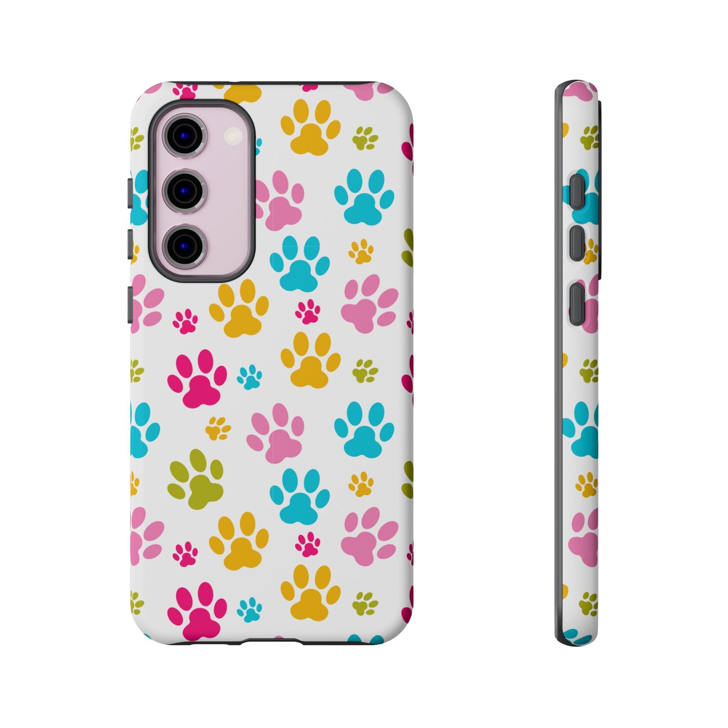 Colorful Pet Paw Print Phone Case for Dog Loves for Samsung
