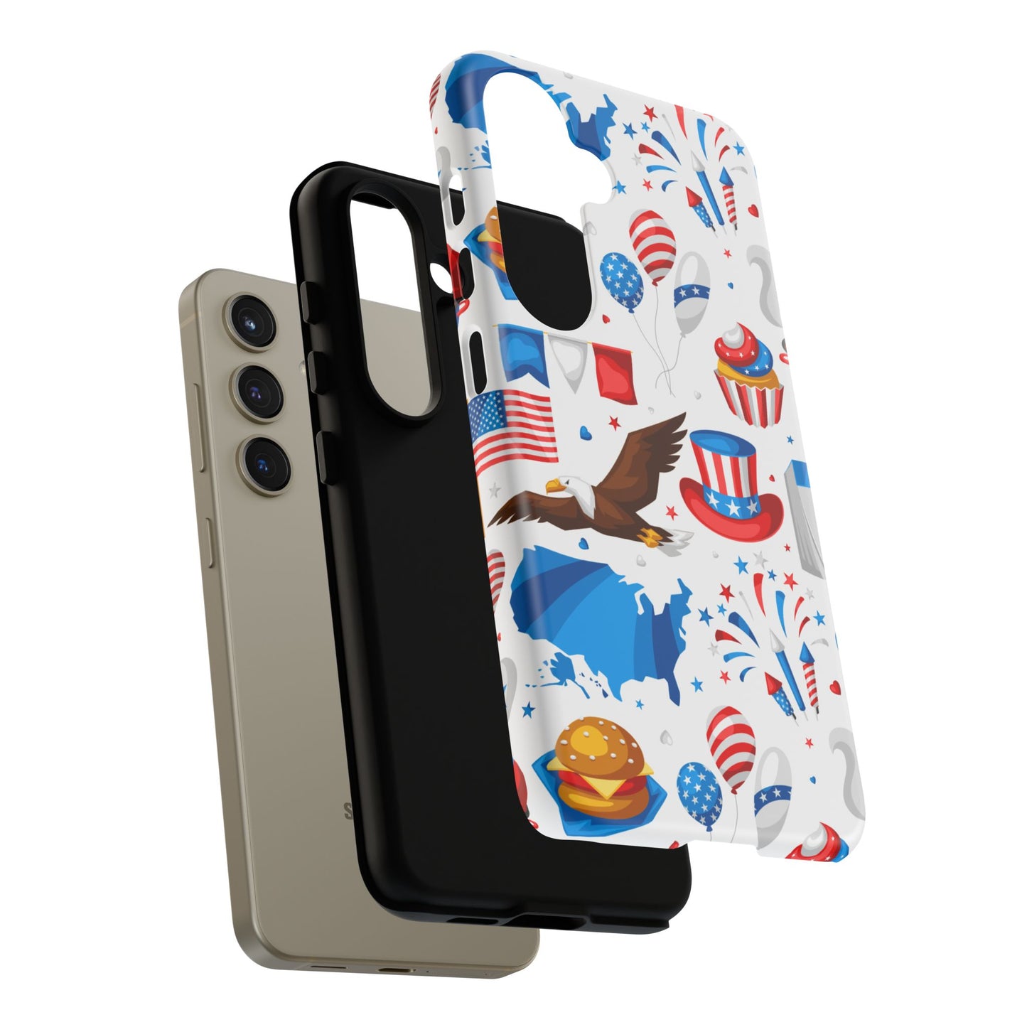 Patriotic  4th of July, Memorial Day, Independence Day Tough Phone Case for Samsung