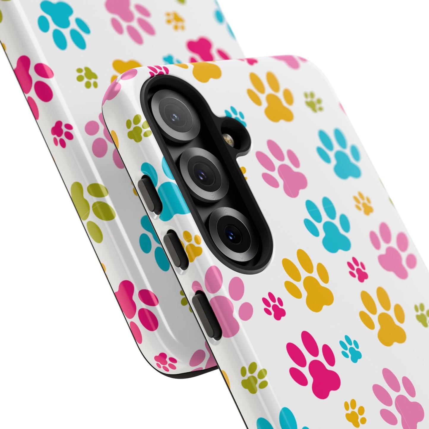 Colorful Pet Paw Print Phone Case for Dog Loves for Samsung