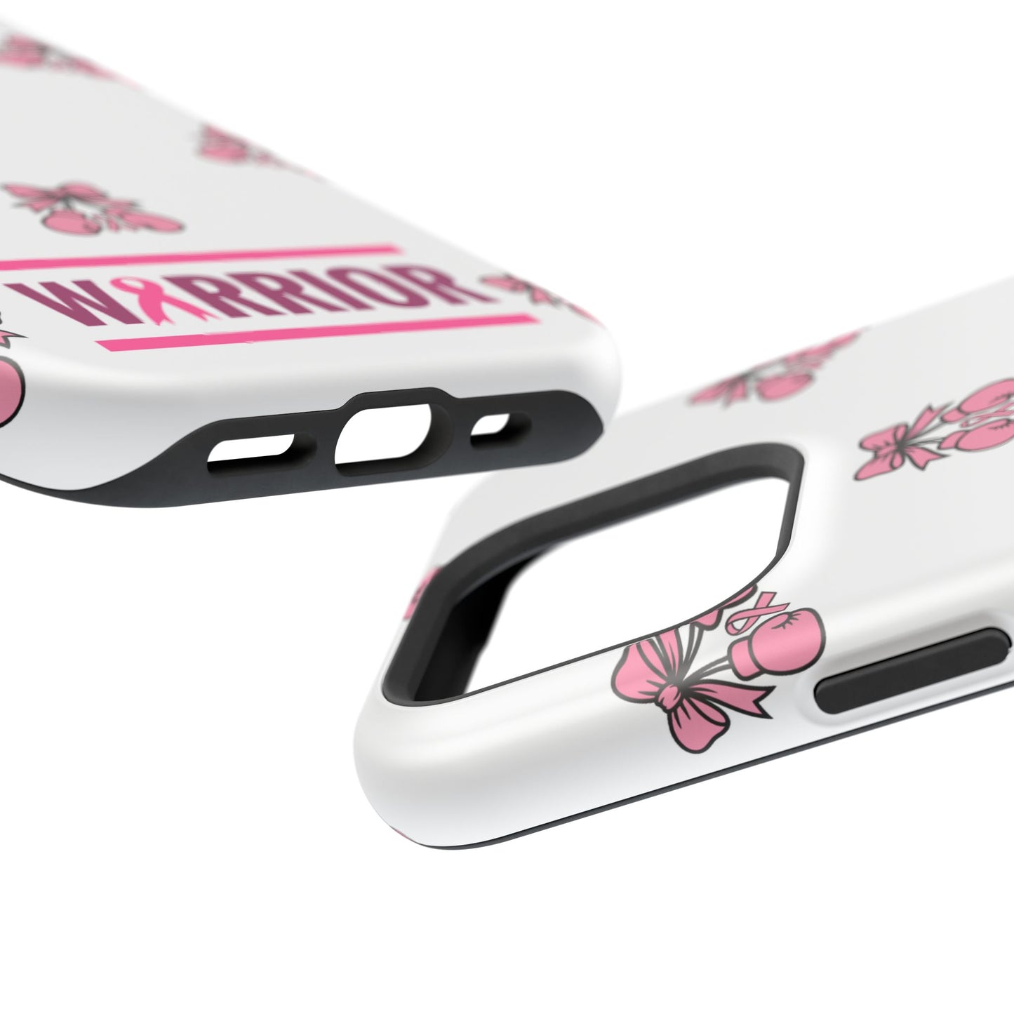 Warrior Bow Pink Magnetic Phone Case, Support Breast Cancer Awareness, Gift for Cancer Fighters for Iphone