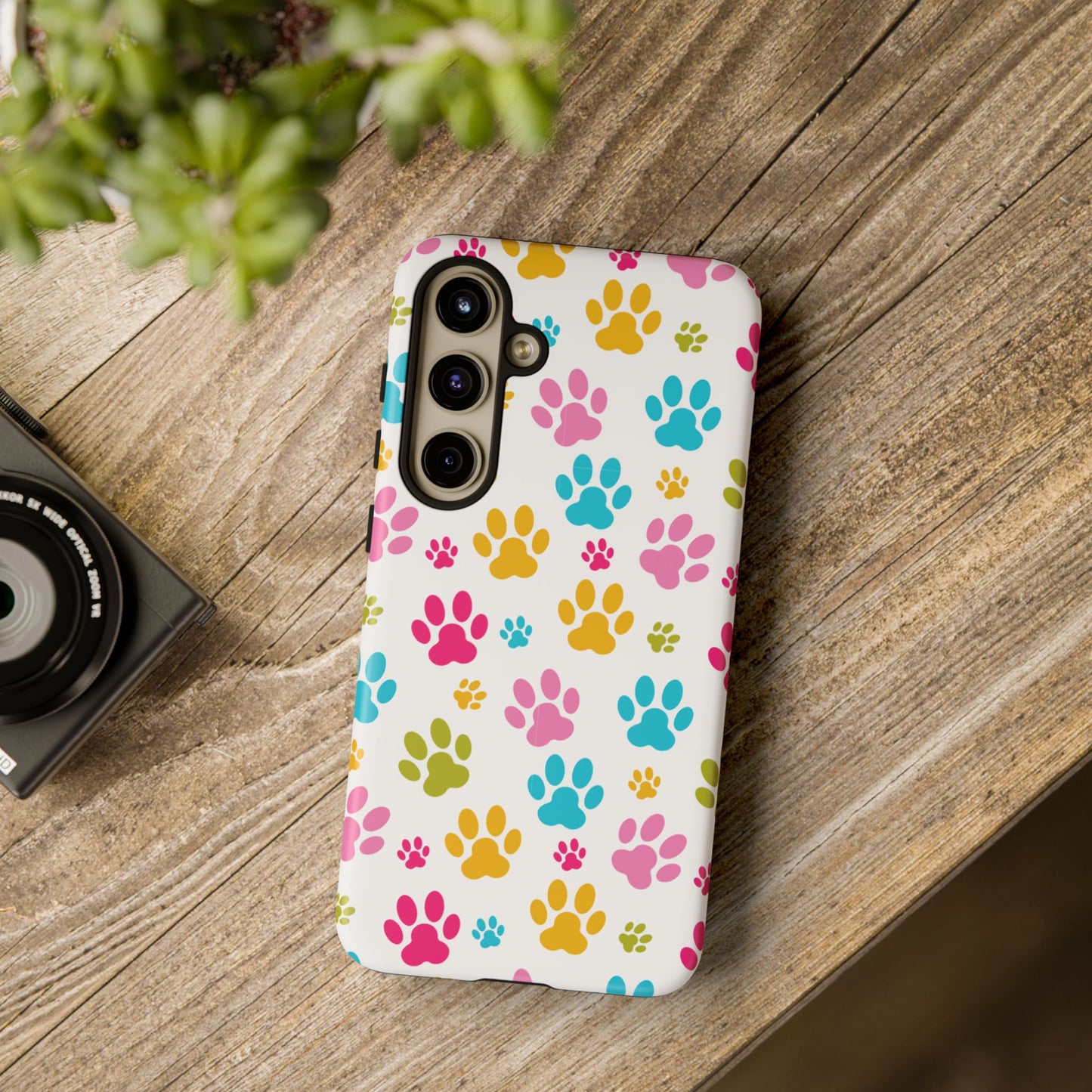 Colorful Pet Paw Print Phone Case for Dog Loves for Samsung