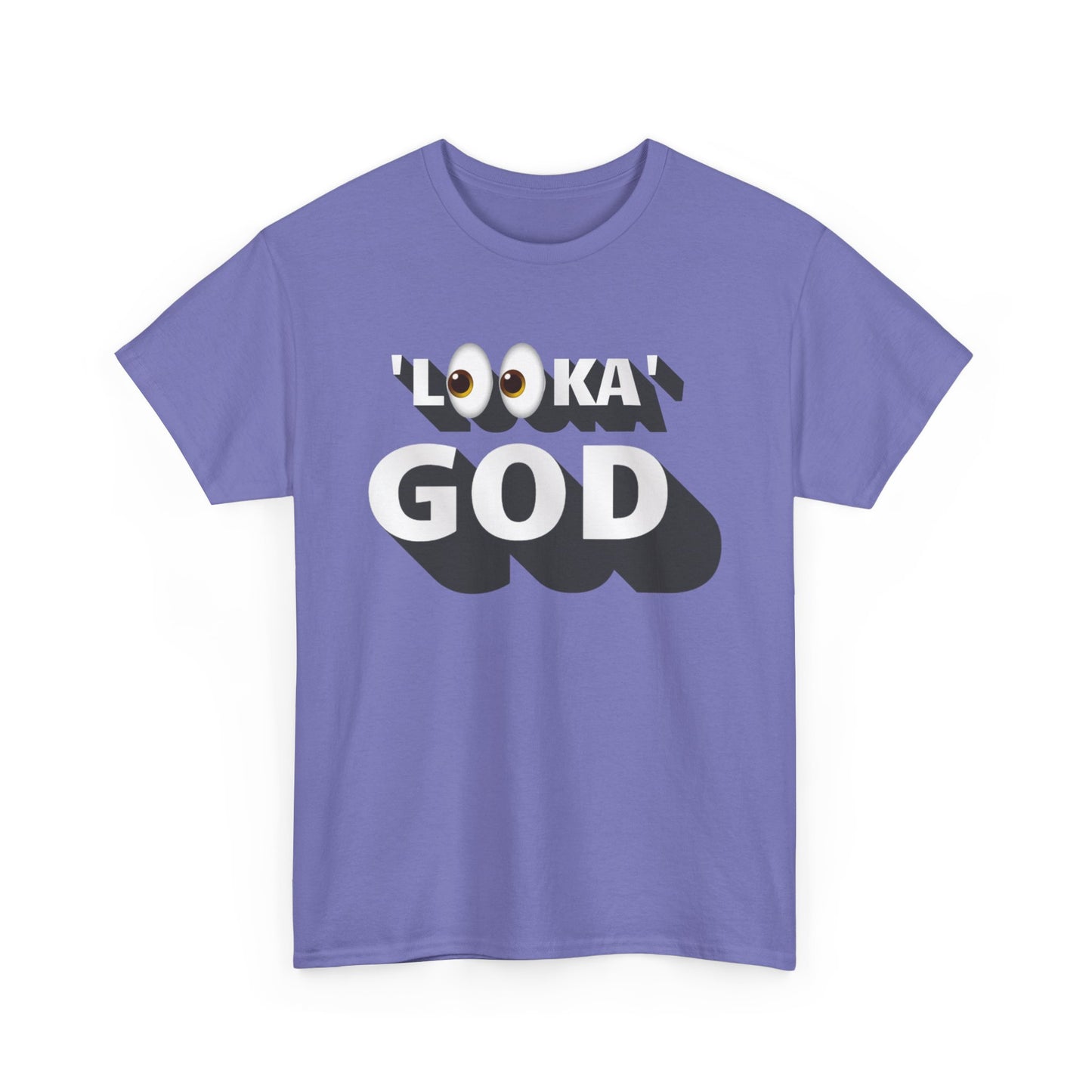 "Looka God" Unisex Cotton Tee - Stylish Faith Statement
