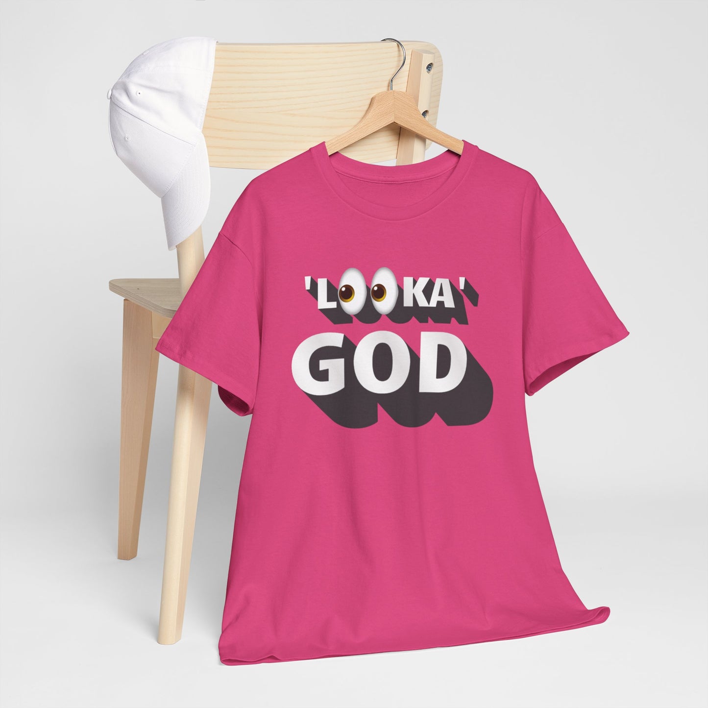 "Looka God" Unisex Cotton Tee - Stylish Faith Statement