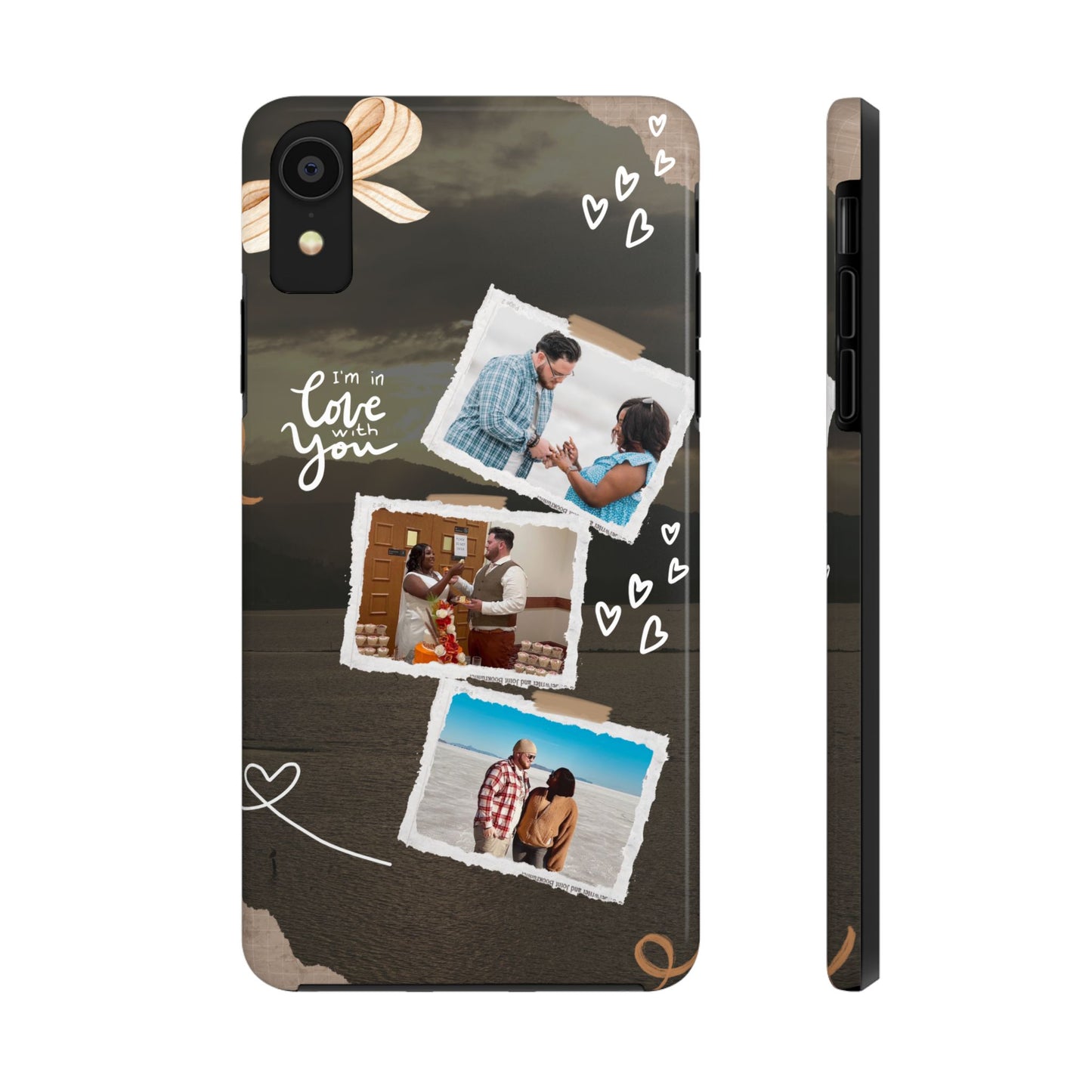 Personalized I'm in love with you Custom 3 Photo Tough Phone Case for Iphone