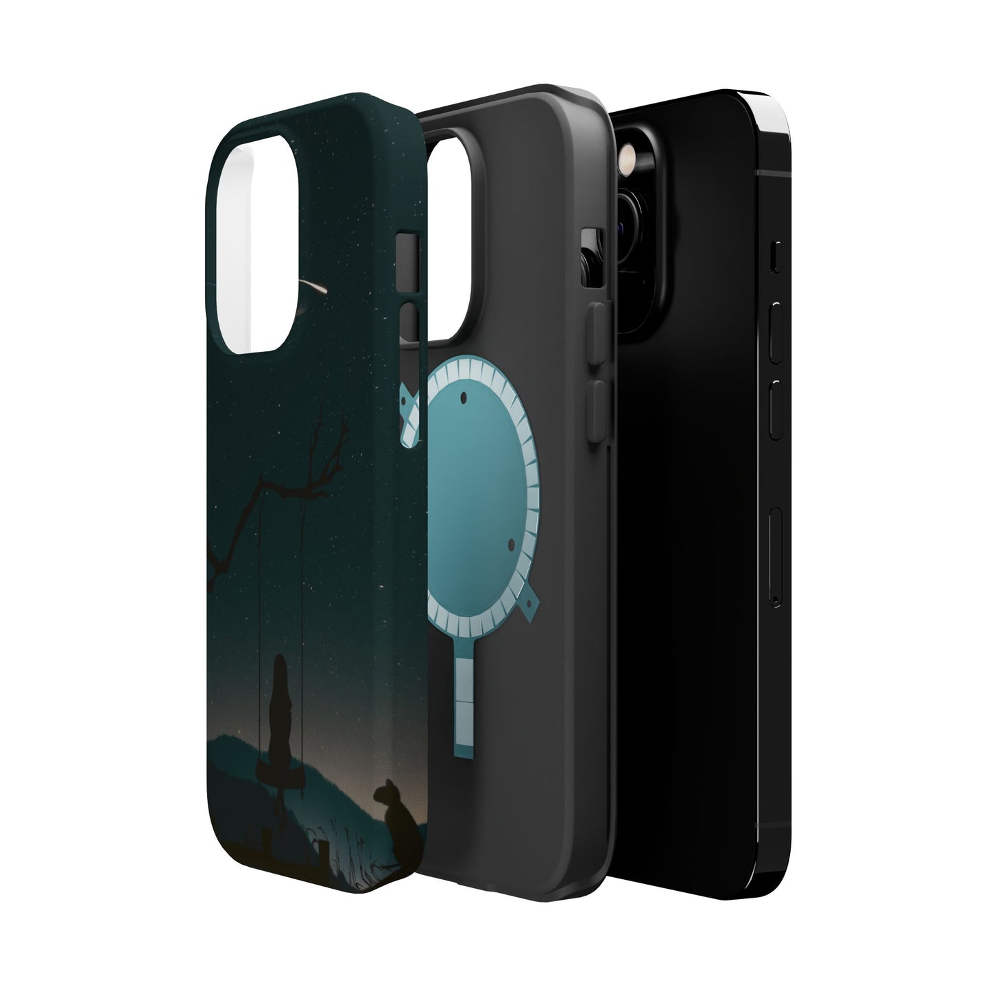 Dreamy Night Sky Tough Magnetic Phone Cases Unique Celestial Design for Iphone