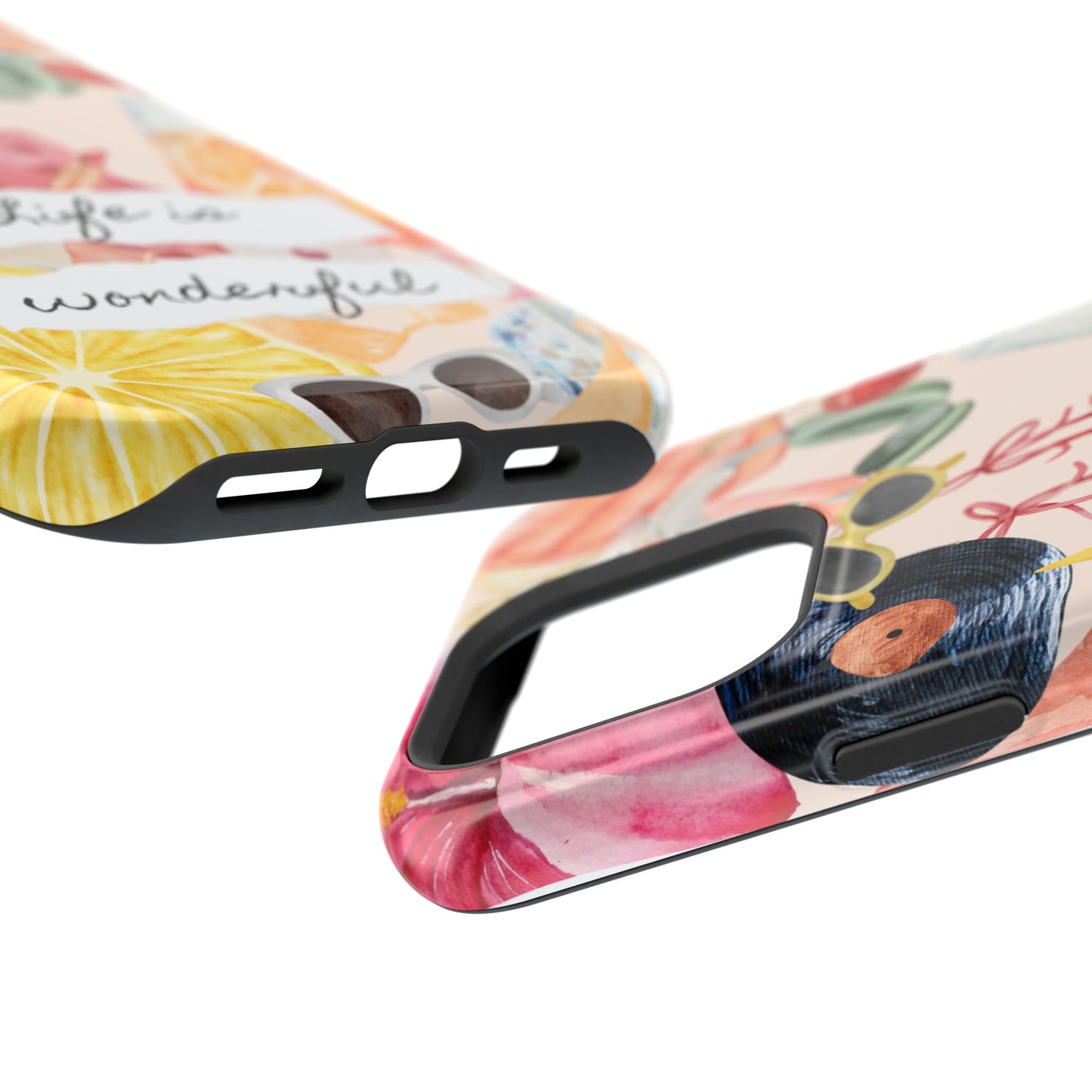 Life is Wonderful, Stylish Phone Cover, Cute Phone Accessory, Gift for Her, Summer Vibe Phone Case