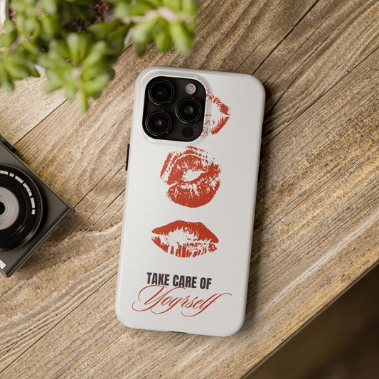 Kiss Print, Chic. Tough Phone Case