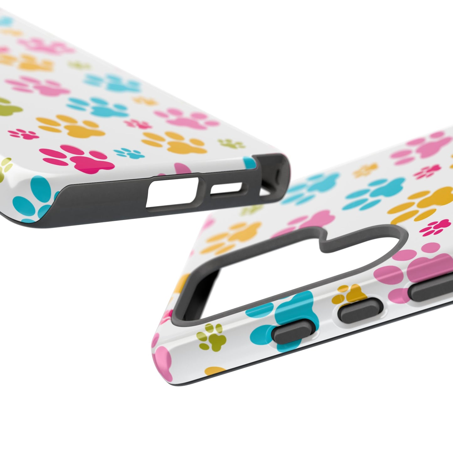 Colorful Pet Paw Print Phone Case for Dog Loves for Samsung