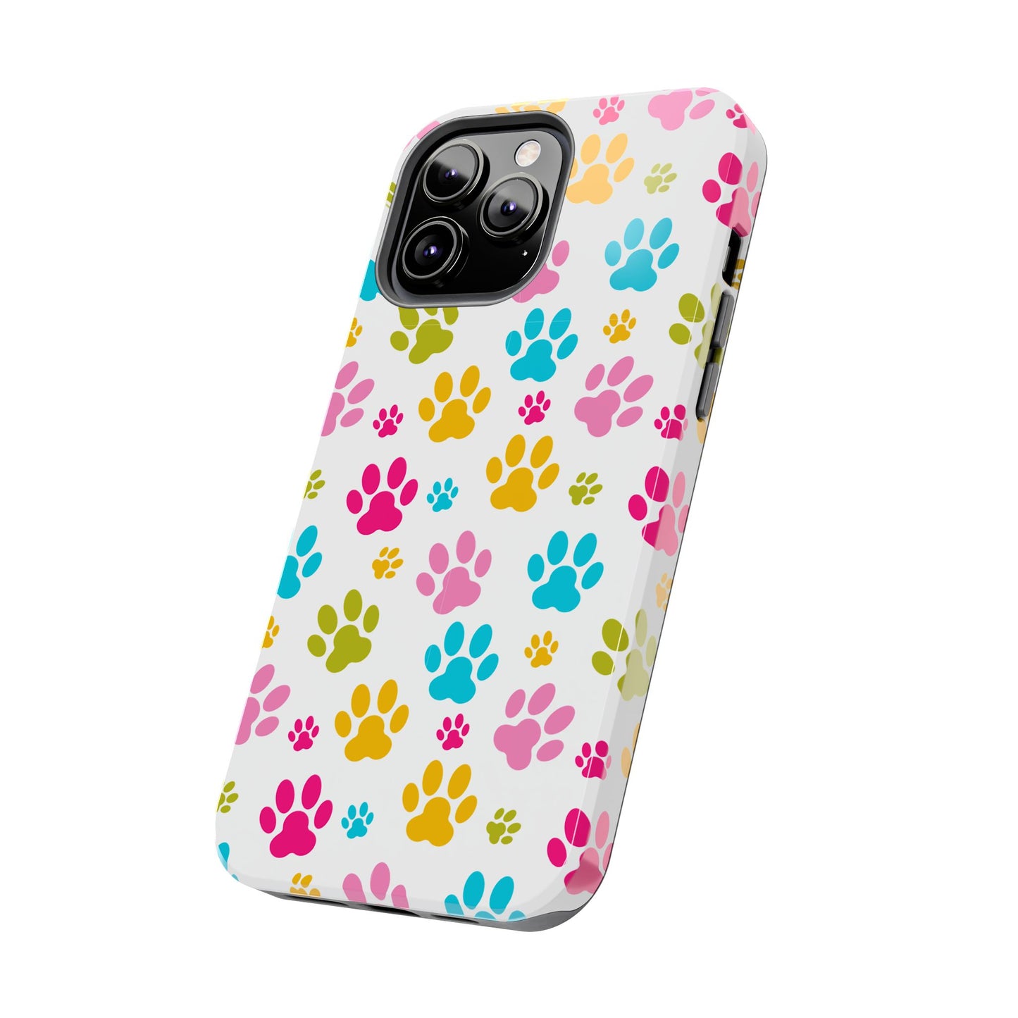 Colorful Pet Paw Print Tough Phone Case for Dog Loves for Iphone