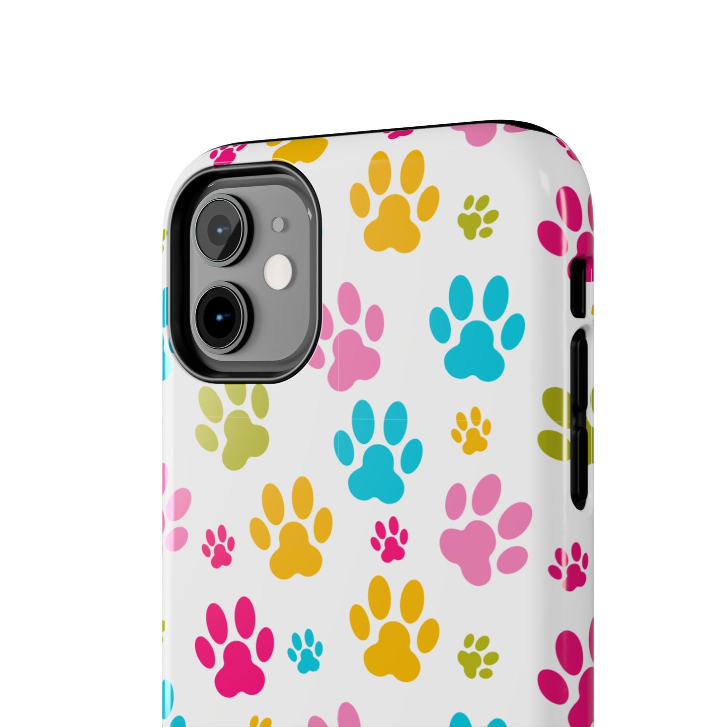 Colorful Pet Paw Print Tough Phone Case for Dog Loves for Iphone