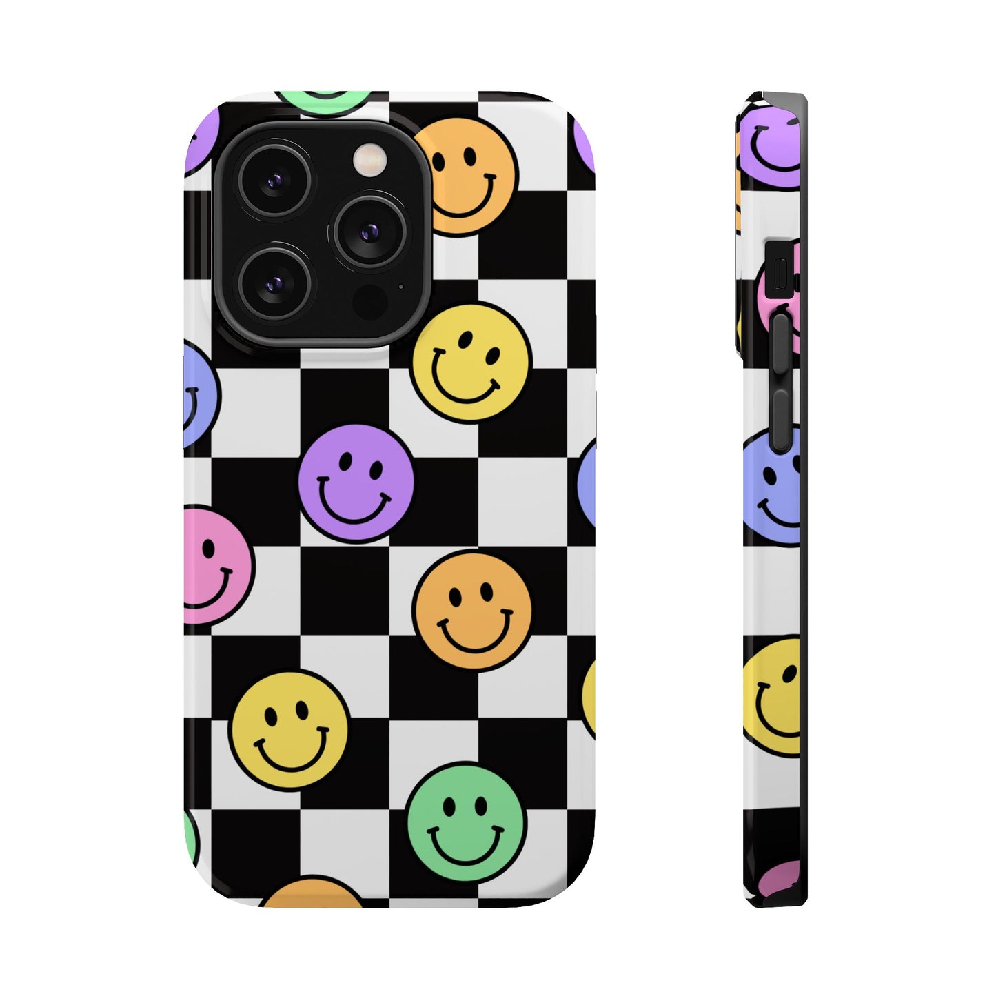 Colorful Smiley Face Phone Cases, Fun Magnetic Tough Cases, Cute Gifts for Teens and Kids, Trendy Accessories for Every Occasion, [...]
