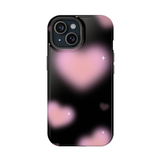 Romantic Pink Heart Pattern MAGNETIC Phone Case