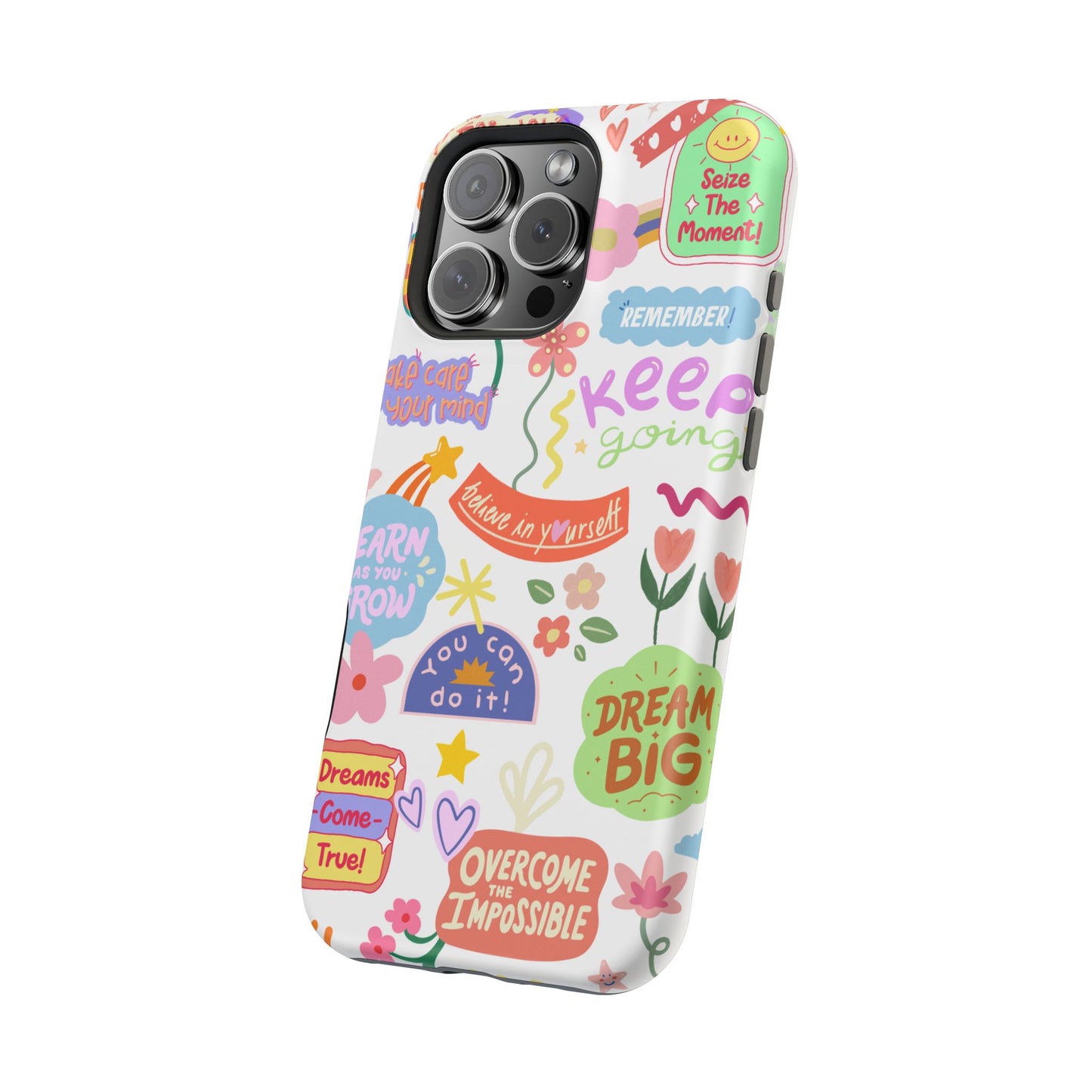 Inspirational, Motivational Phone Case, Cute Floral, Confidence Case, Gift for Her, Positive Vibes